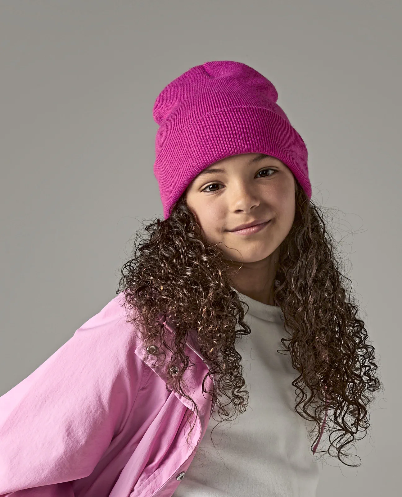 beechfield-b45b-junior-original-cuffed-beanie-model-0 Beechfield Junior Original Cuffed Beanie