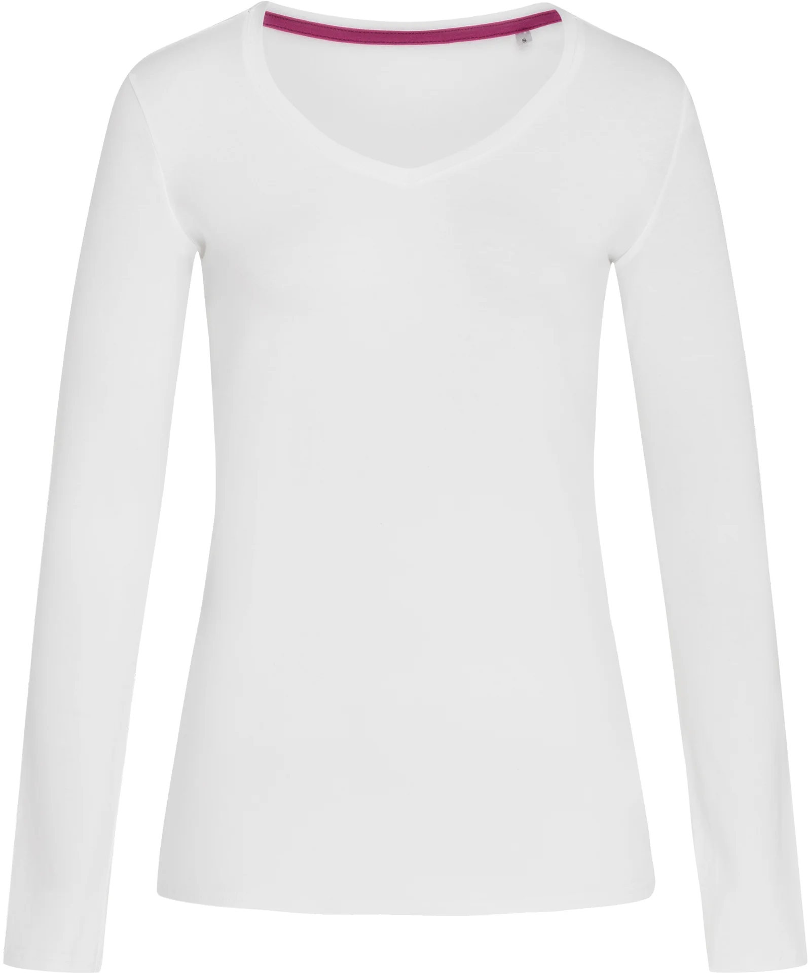 stedman-st9720-v-neck-t-shirt-claire-lsl-white-front-4 Stedman Claire Long Sleeve for women