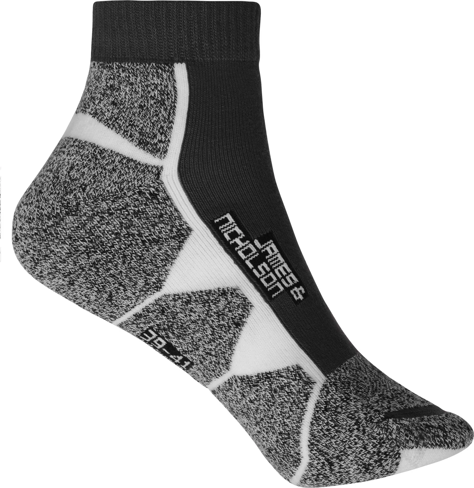 jn214-sport-sneaker-socks-black-white-5 James & Nicholson Sport Sneaker Socks