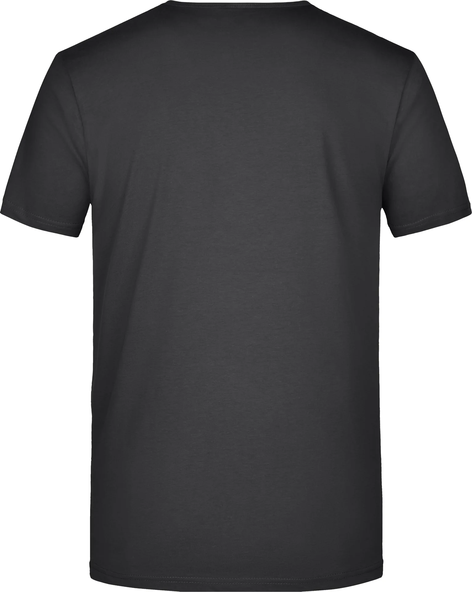 jn912-mens-slim-fit-v-t-shirt-black-back-5 James & Nicholson Men's Slim Fit V-T