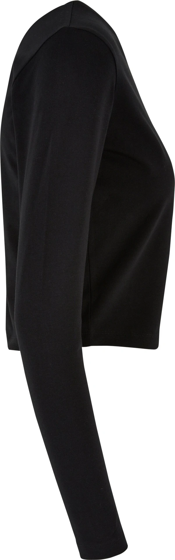 BYB-BY261-ladies-short-longsleeve-t-shirt-black-right-8 Build Your Brand Ladies Short Longsleeve Tee