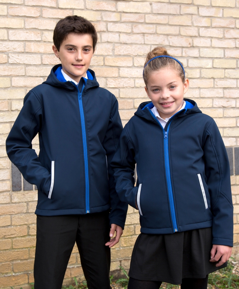 Result Youth Hooded Soft Shell Jacket Result Youth Hooded Soft Shell Jacket