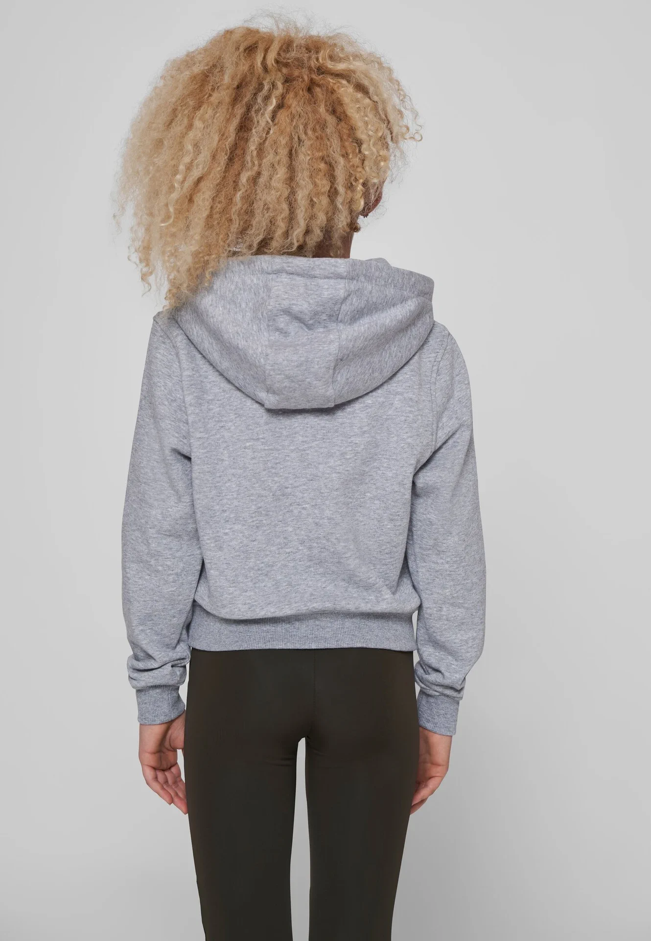 Build Your Brand Girls Cropped Sweat Hoody