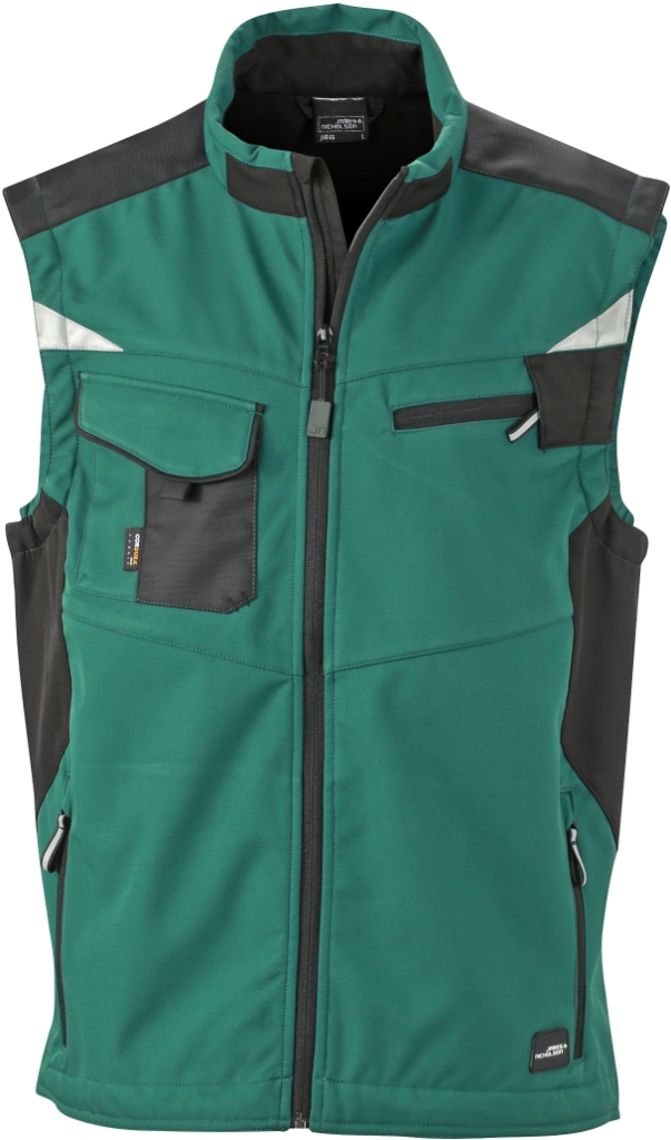 James & Nicholson Workwear Softshell Vest -Strong-