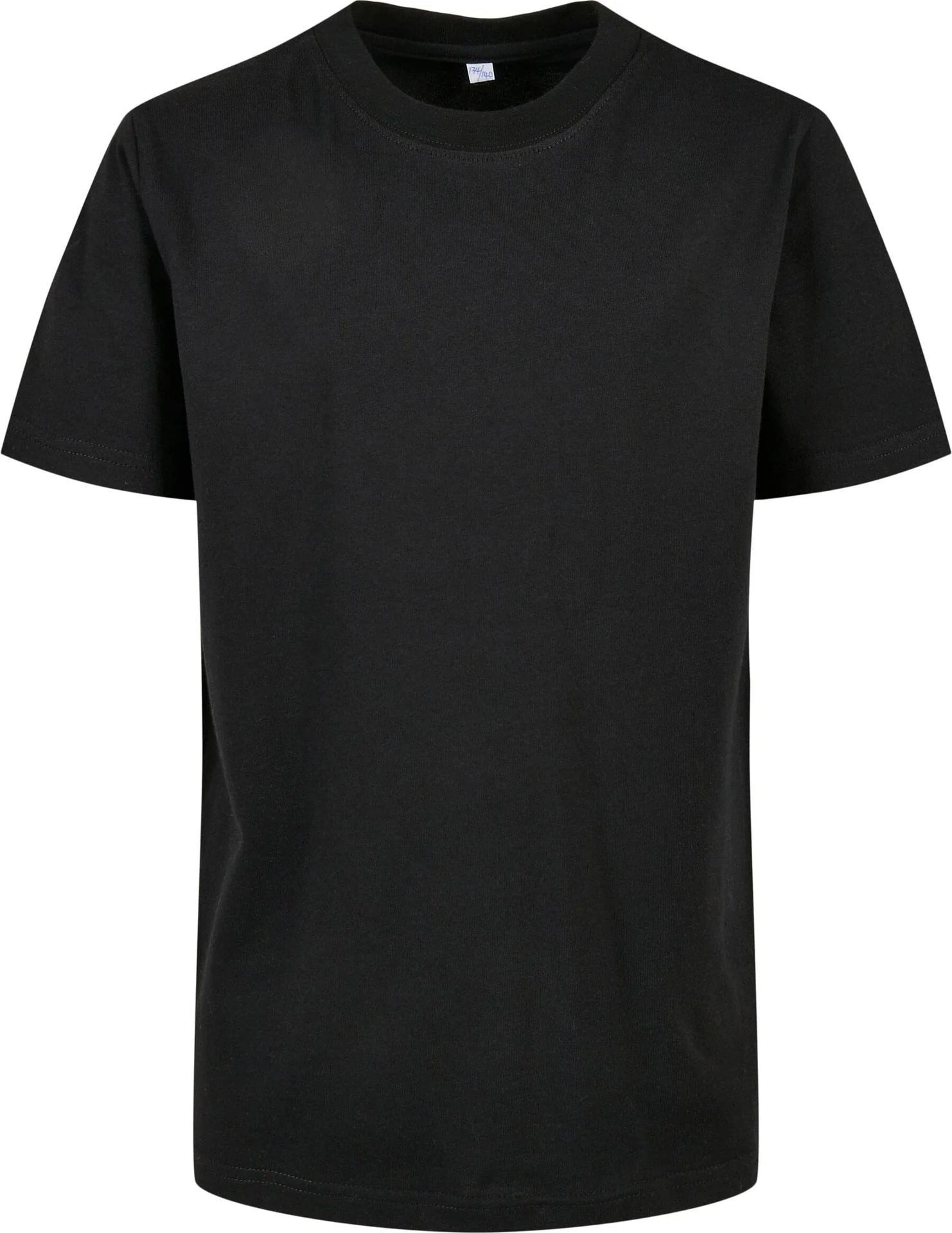 BYB-BY186-kids-organic-basic-t-shirt-black-front-4 Build Your Brand Kids Organic Basic Tee