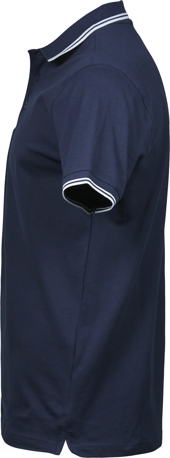 tee-jays-1407-mens-luxury-stripe-stretch-poloshirt-navy-white-left-2 Tee Jays Men's Luxury Stripe Stretch Polo