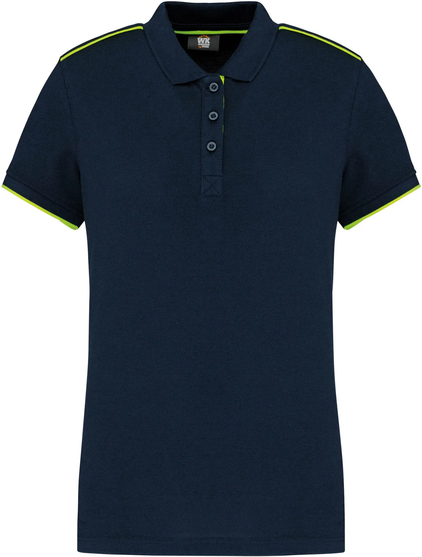 navy/fluorescent yellow