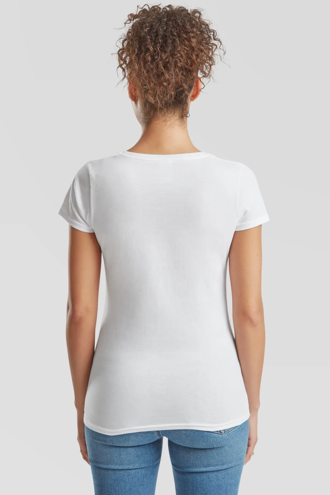 F.O.L. Lady-Fit Valueweight V-Neck T