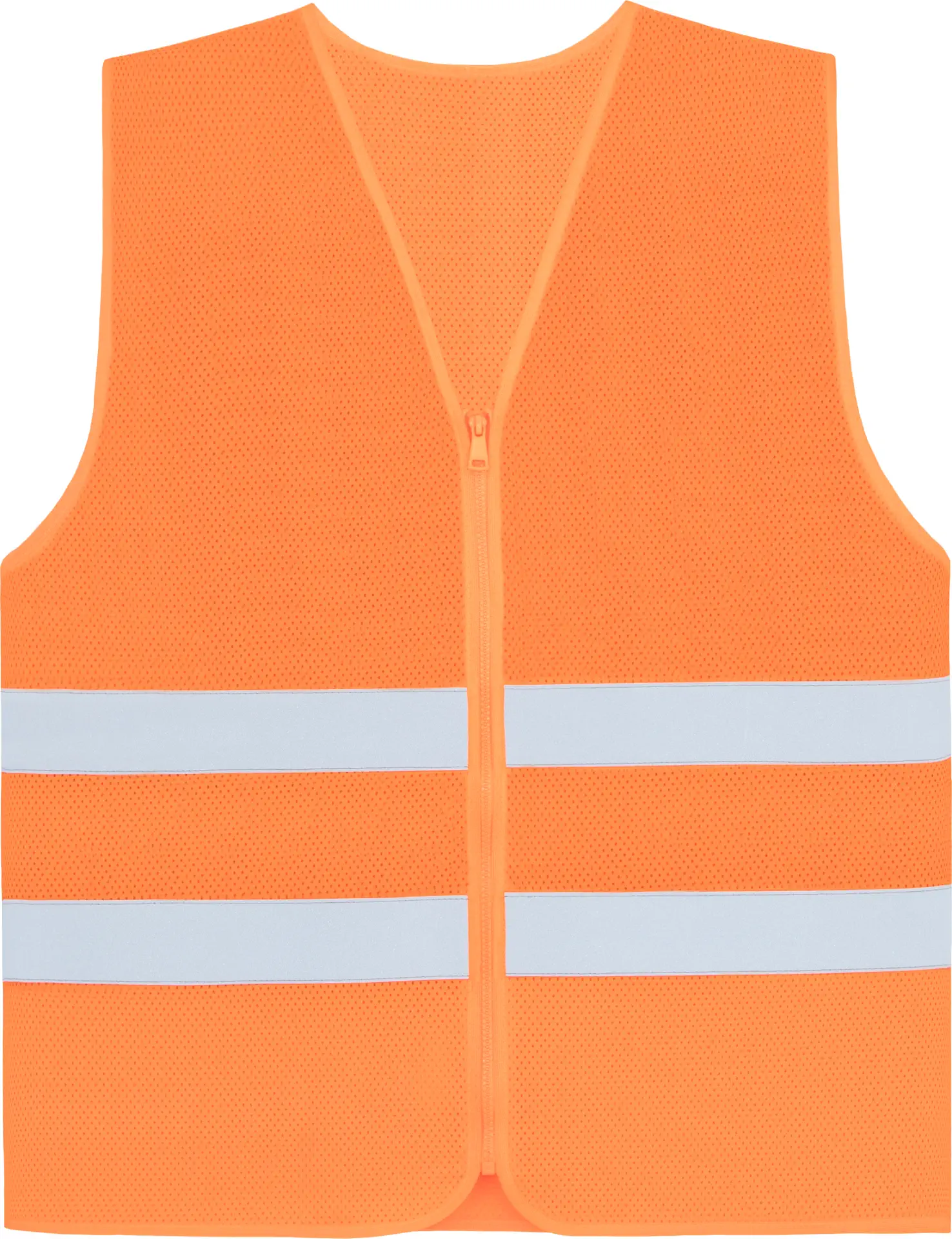 korntex-kxcmz-comfort-mesh-safety-vest-rhodes-co2-neutral-signalorange-front-1 Korntex Mesh-Warnweste Comfort-Fit mit Reißverschluss Rhodes