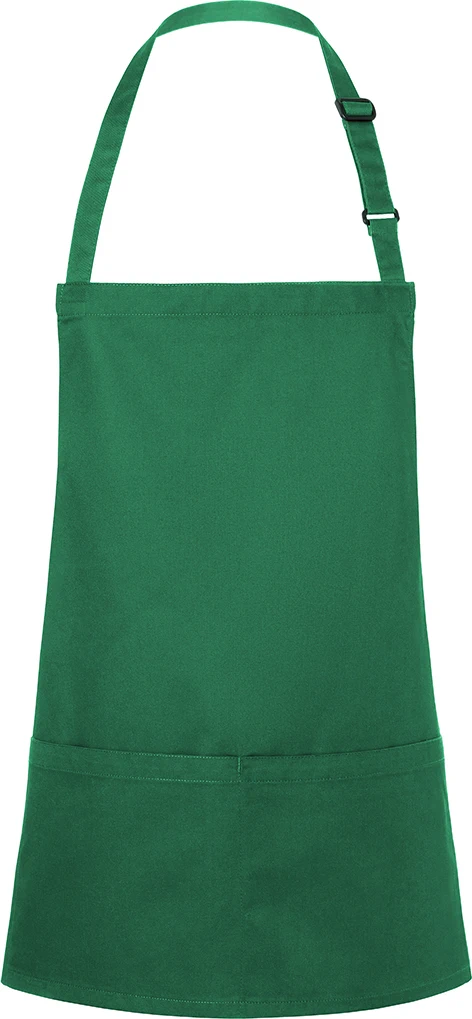 KARLOWSKY kurze Latzschürze Basic mit Schnalle und Tasche