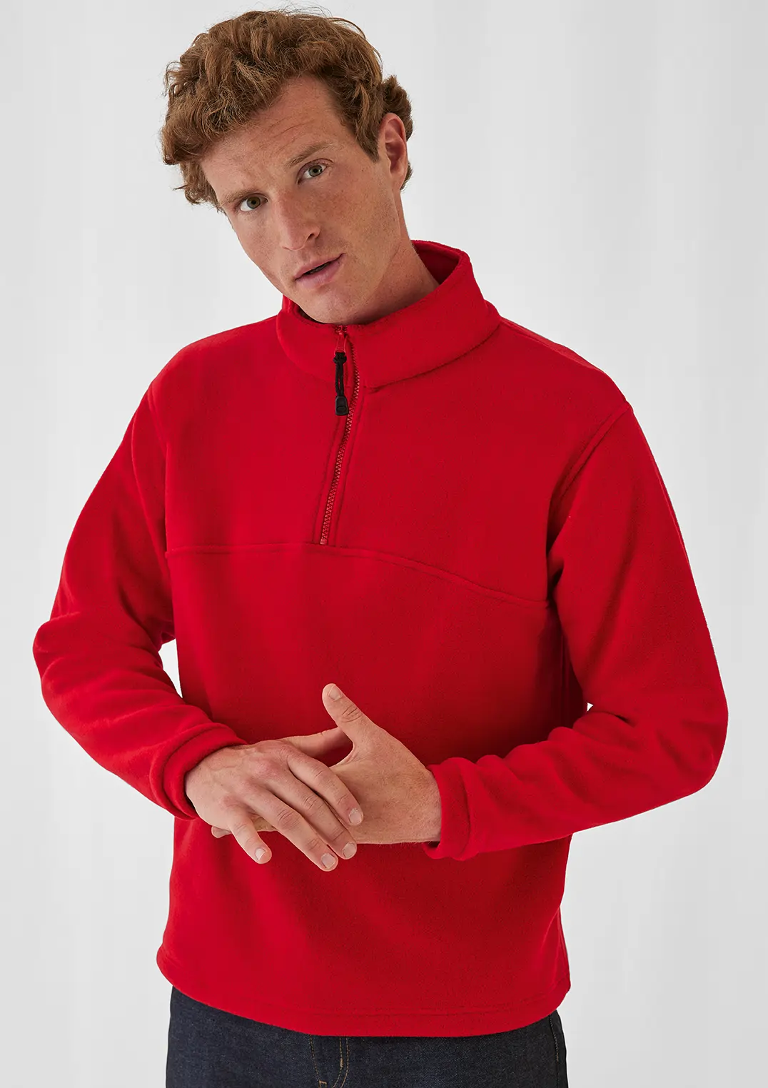 B&C Half Zip Fleece Highlander + Men