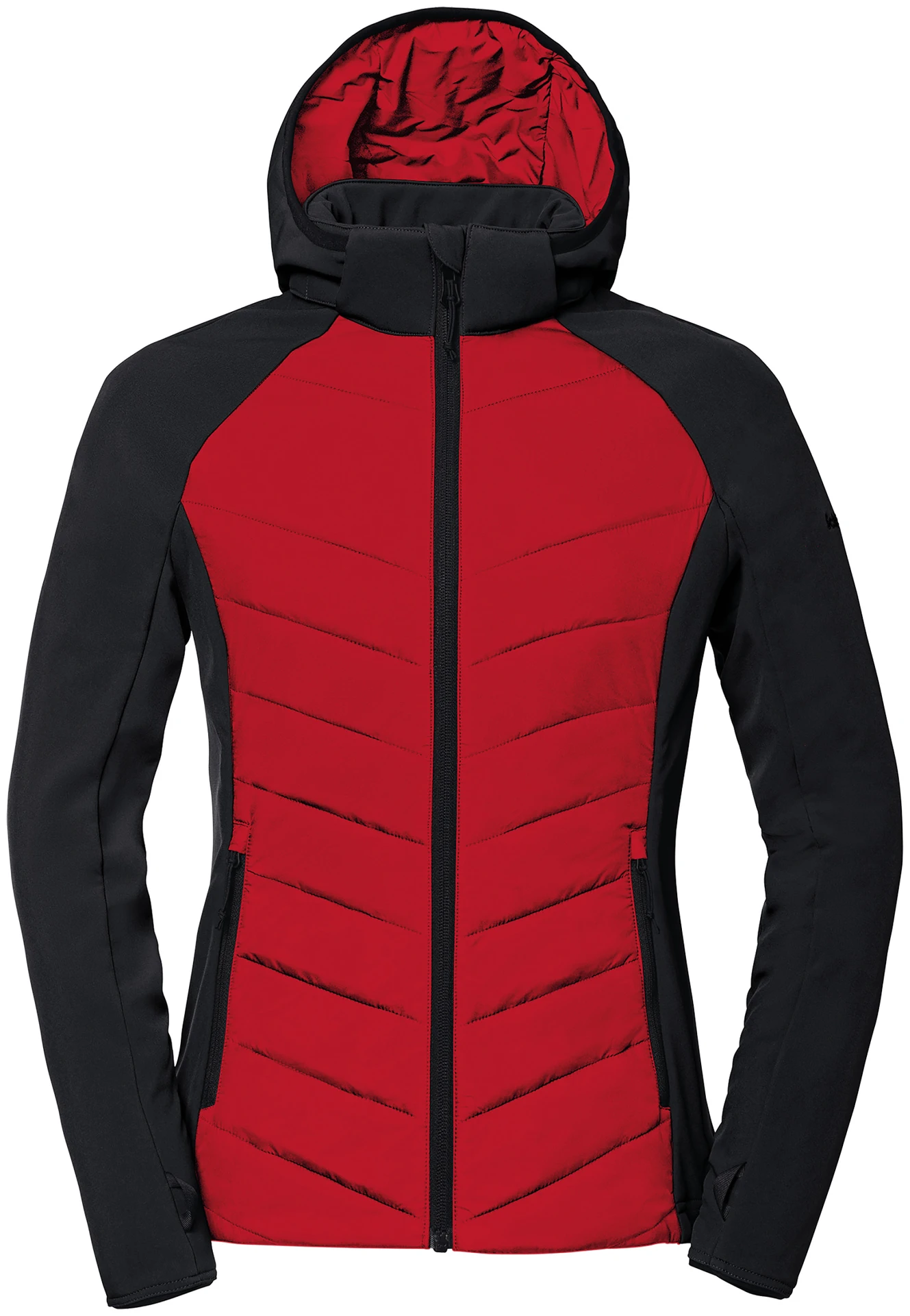 schoeffel-pro-8007-zweijahreszeiten-zipin-hybridjacke-damen-rot-front-1 Schöffel PRO 8007 Damen ZWEIJAHRESZEITEN ZipIn Hybridjacke