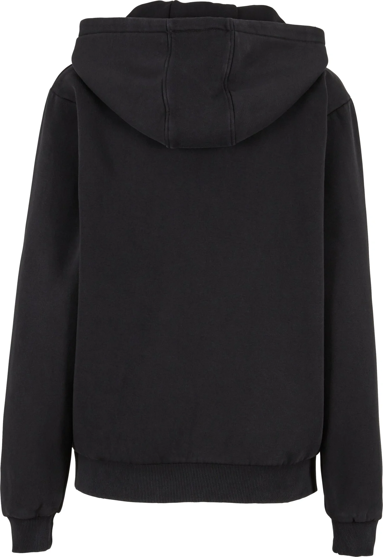 BYB-BY299-ladies-vintage-heavy-zip-hoody-black-back-7 Build Your Brand Ladies Vintage Heavy Zip Hoody