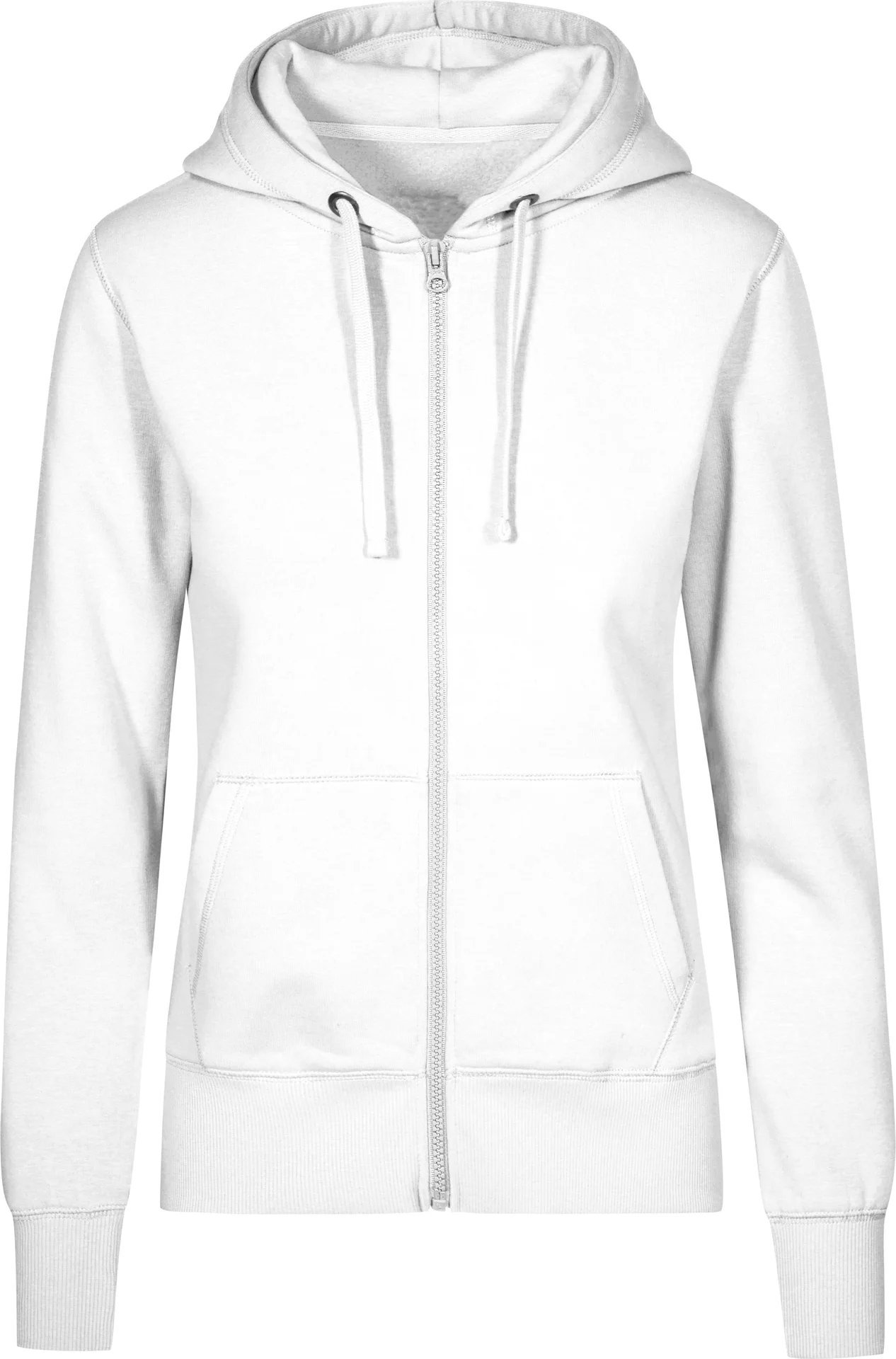 promodoro-1751-womens-hoody-jacket-white-front-3 Promodoro X.O Women´s Hoody Jacket