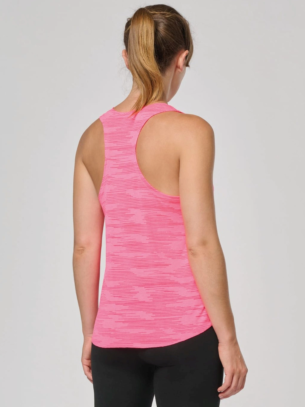kariban-PA4009-damen-sport-tanktop-pink-model-1 Kariban Damen Sport Tanktop