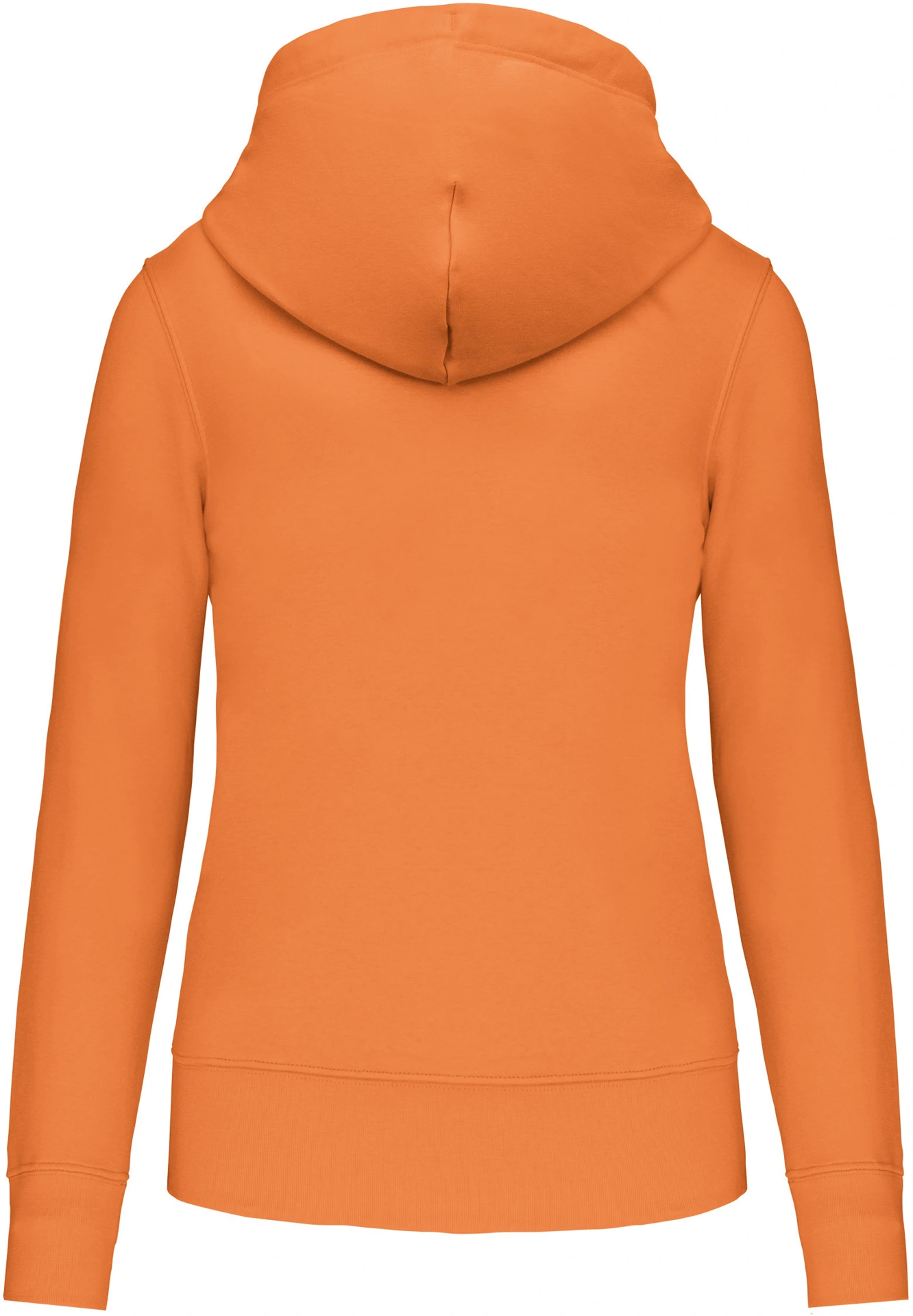 kariban-K4028-umweltfreundlicher-damen-kapuzen-sweater-lightorange-back-6 Kariban Umweltfreundlicher Damen Kapuzen Sweater