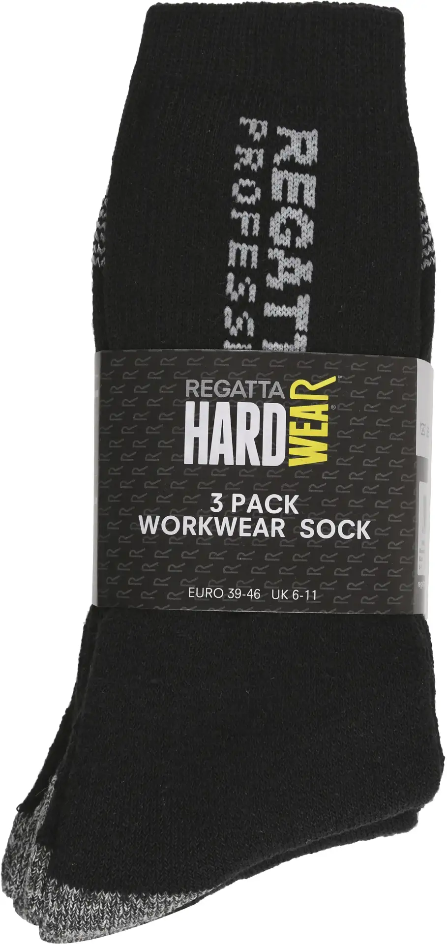 regatta-rmh003-workwear-socks-black-front-2 Regatta Workwear Socks (3 Pair Pack)