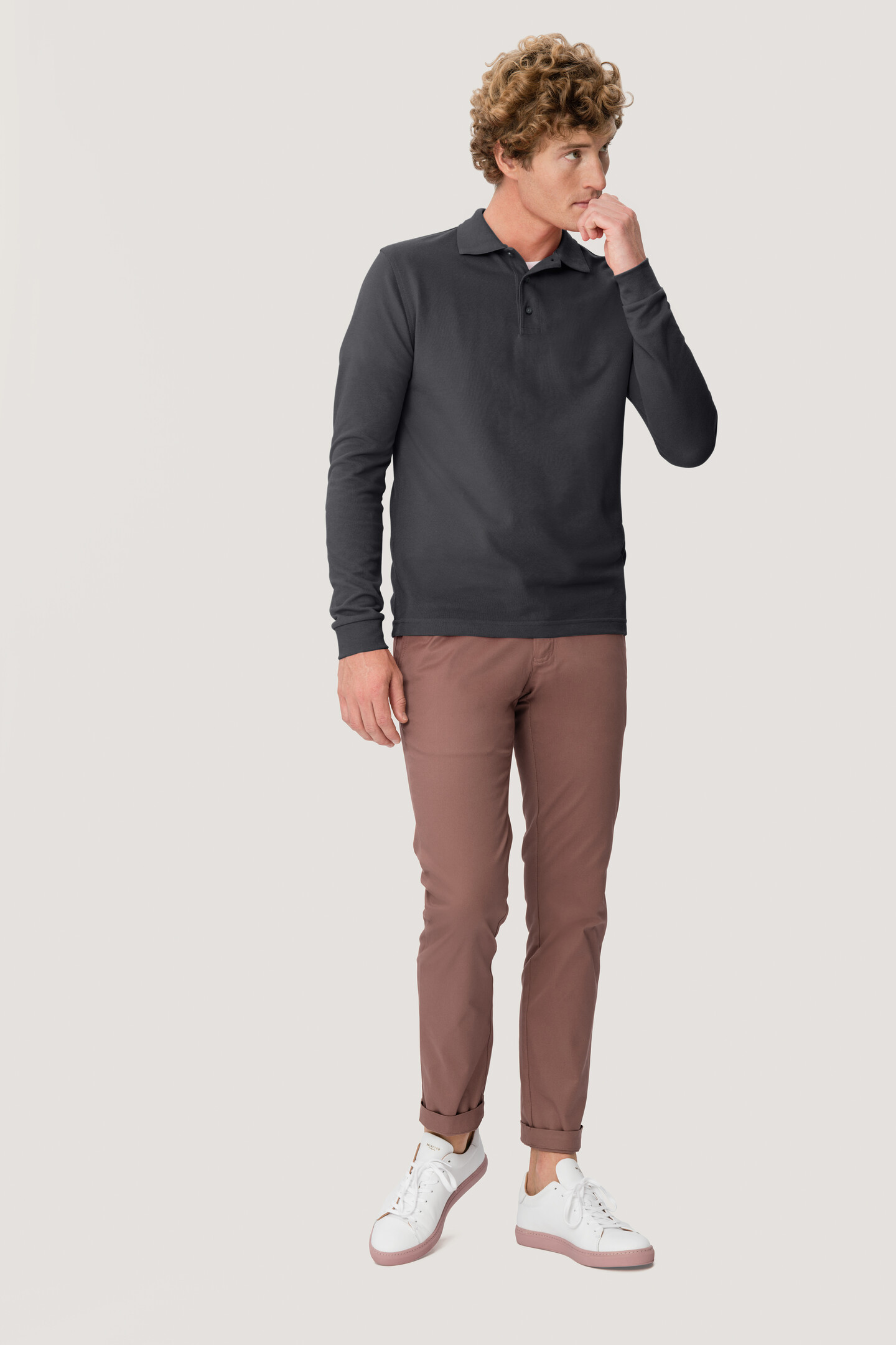 HAKRO Longsleeve-Poloshirt 815 Mikralinar®