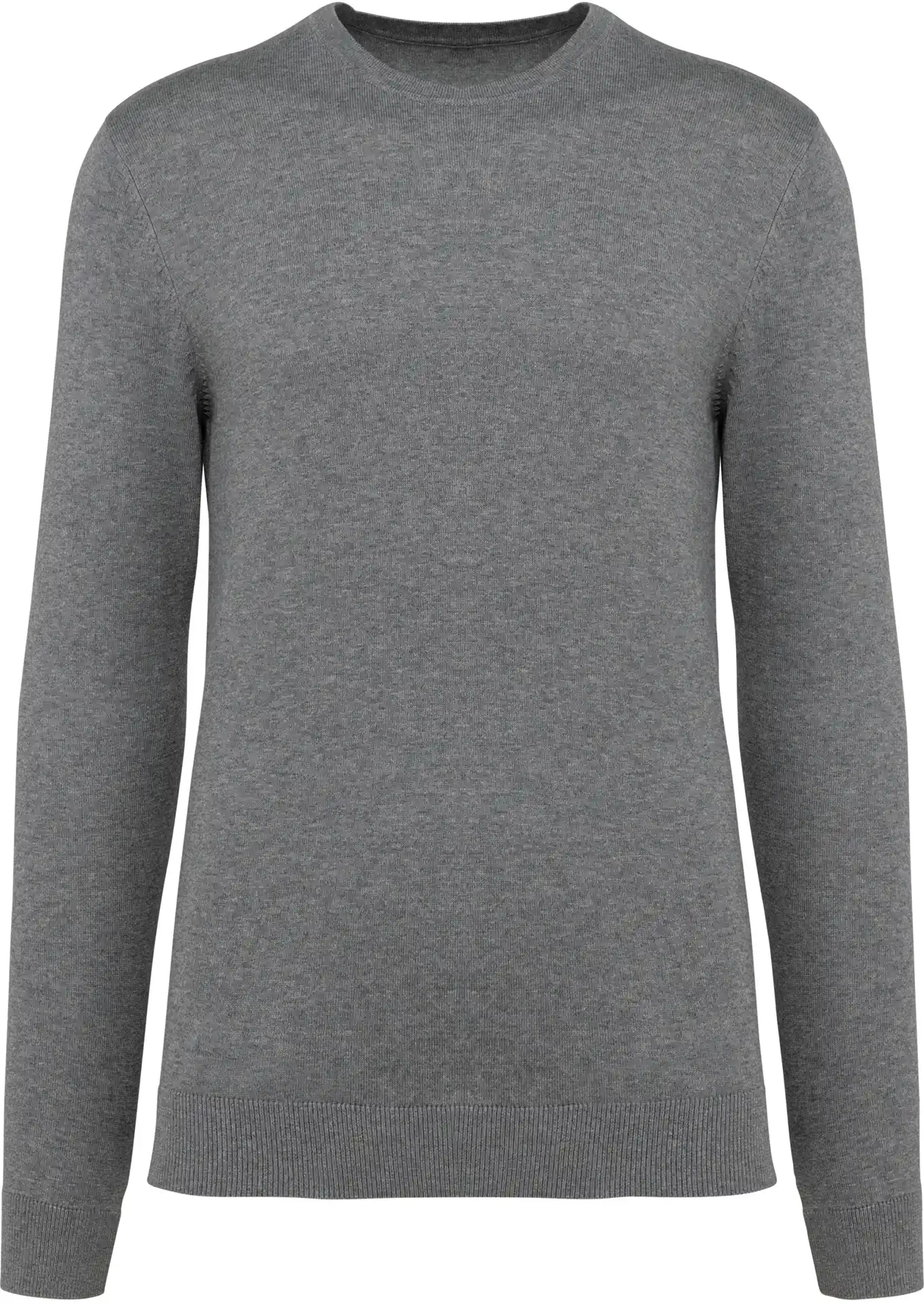 kariban-PK900-herren-supima-pullover-greyheather-front-3 Kariban Herren Supima® Pullover