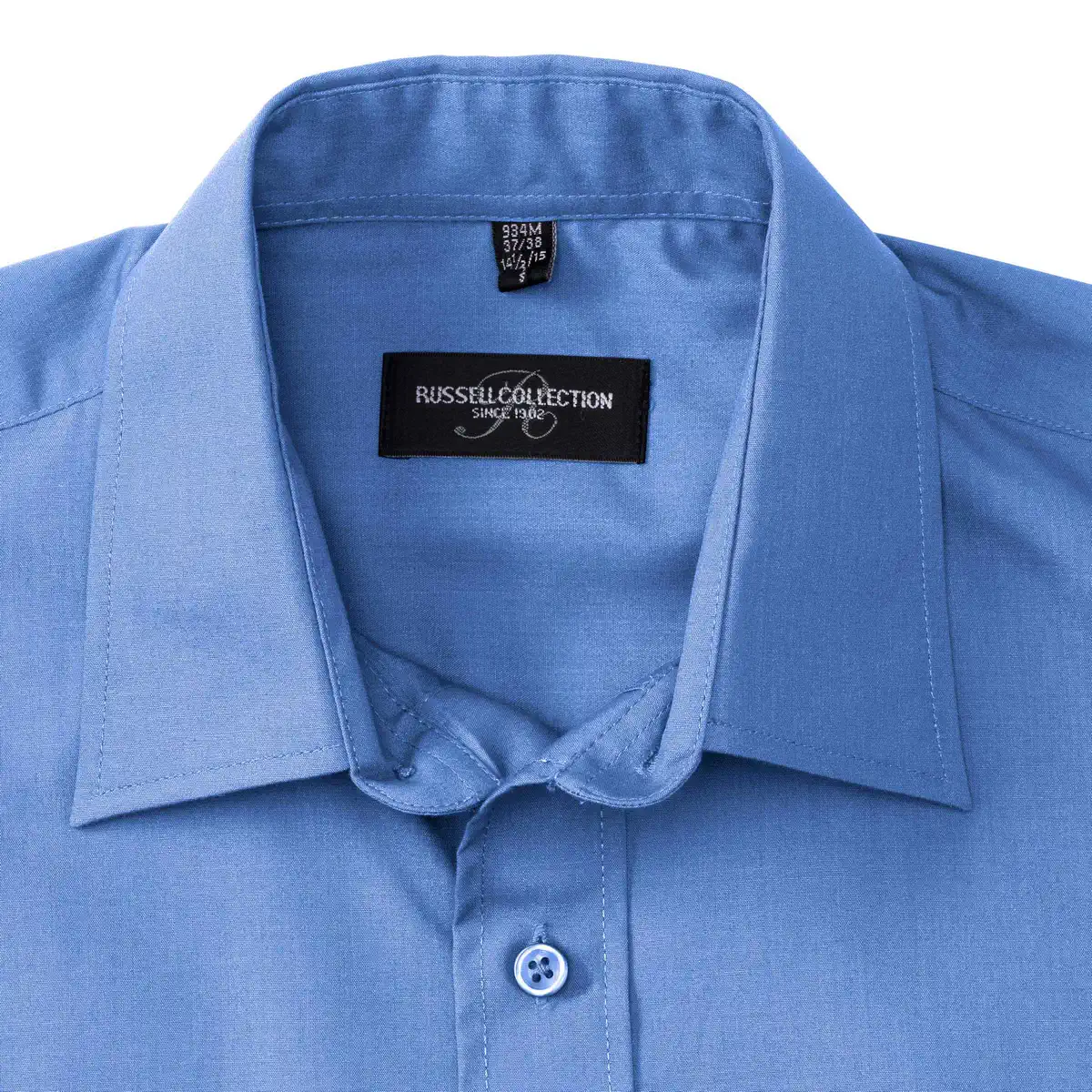 Russell Men's Long Sleeve Polycotton Easy Care Poplin Shirt