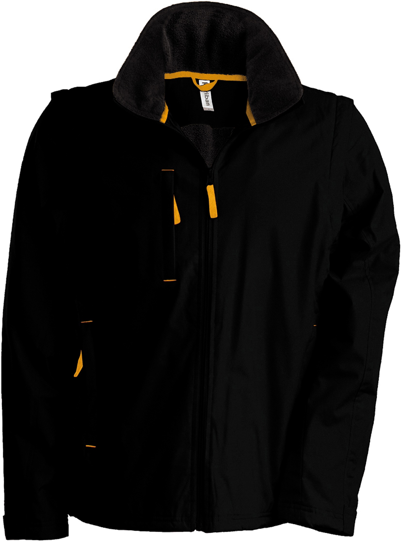 black/orange/black