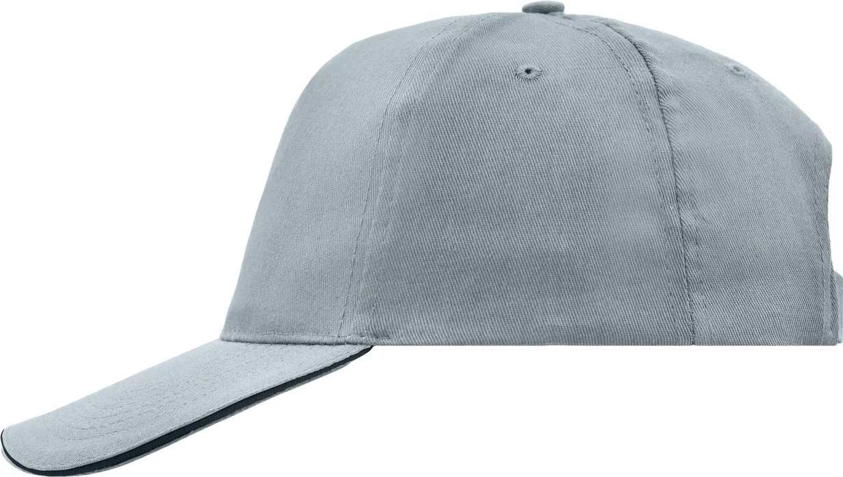 daiber-mb6552-5-panel-promo-sandwich-cap-lightgrey-black-left-4 daiber 5-Panel Promo Sandwich Cap