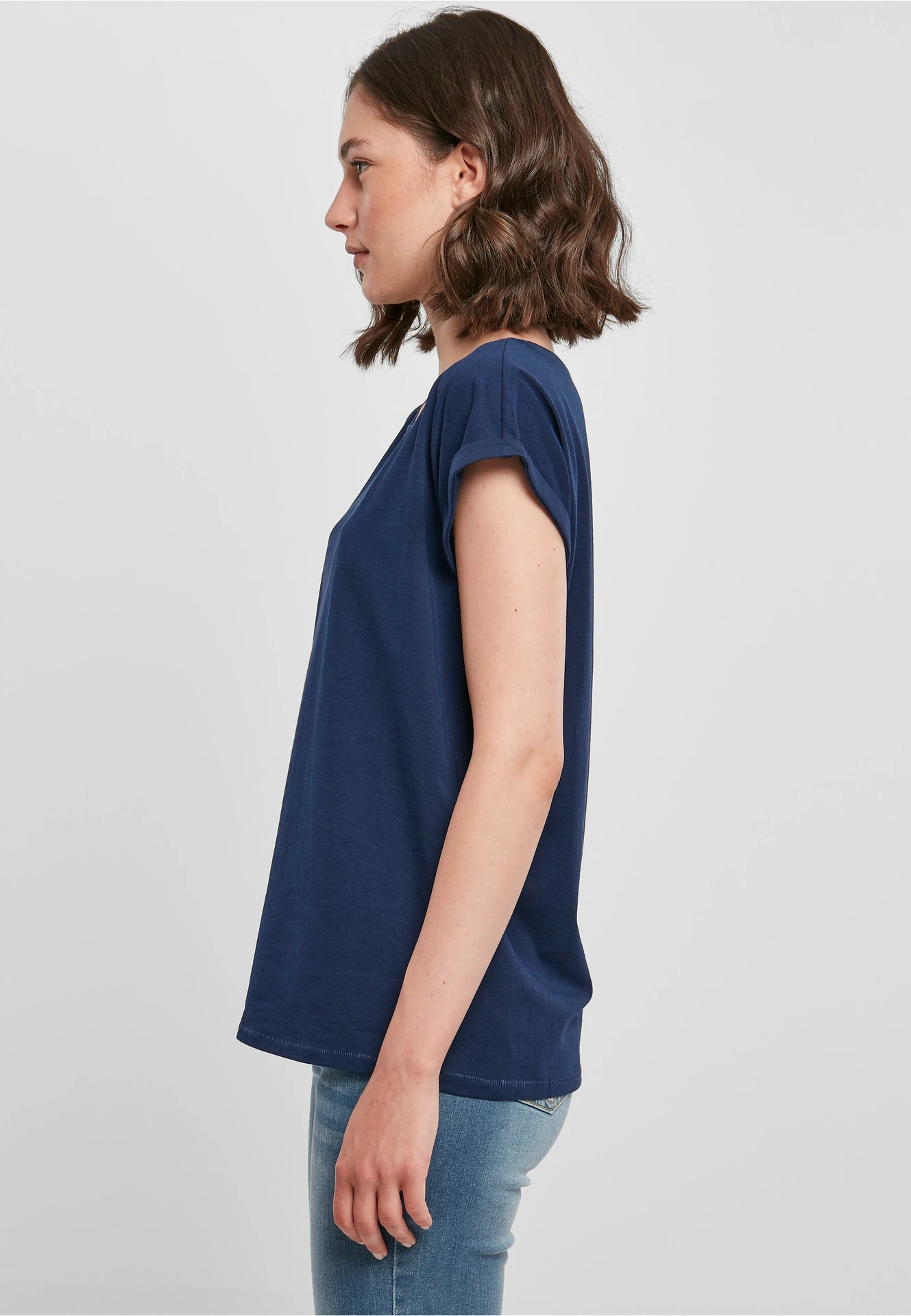 Build Your Brand Ladies Extended Shoulder Tee