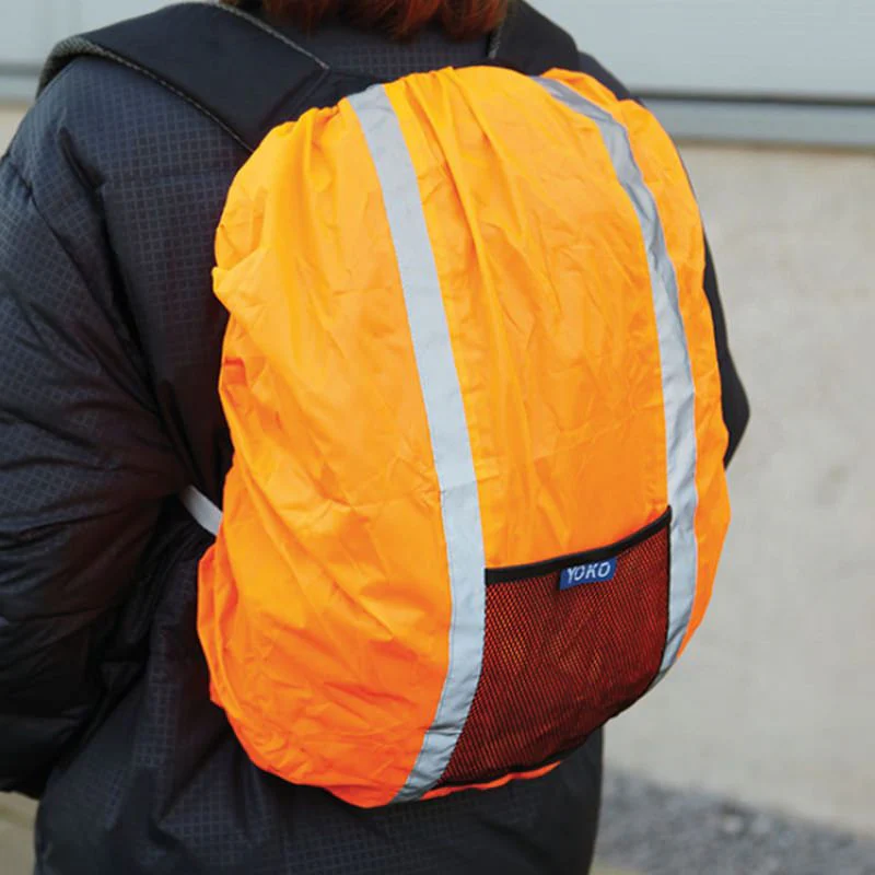 yoko-hvw068-hi-vis-waterproof-backpack-hi-vis-orange-model-2 YOKO High Visibility wasserdichte Rucksack-Hülle