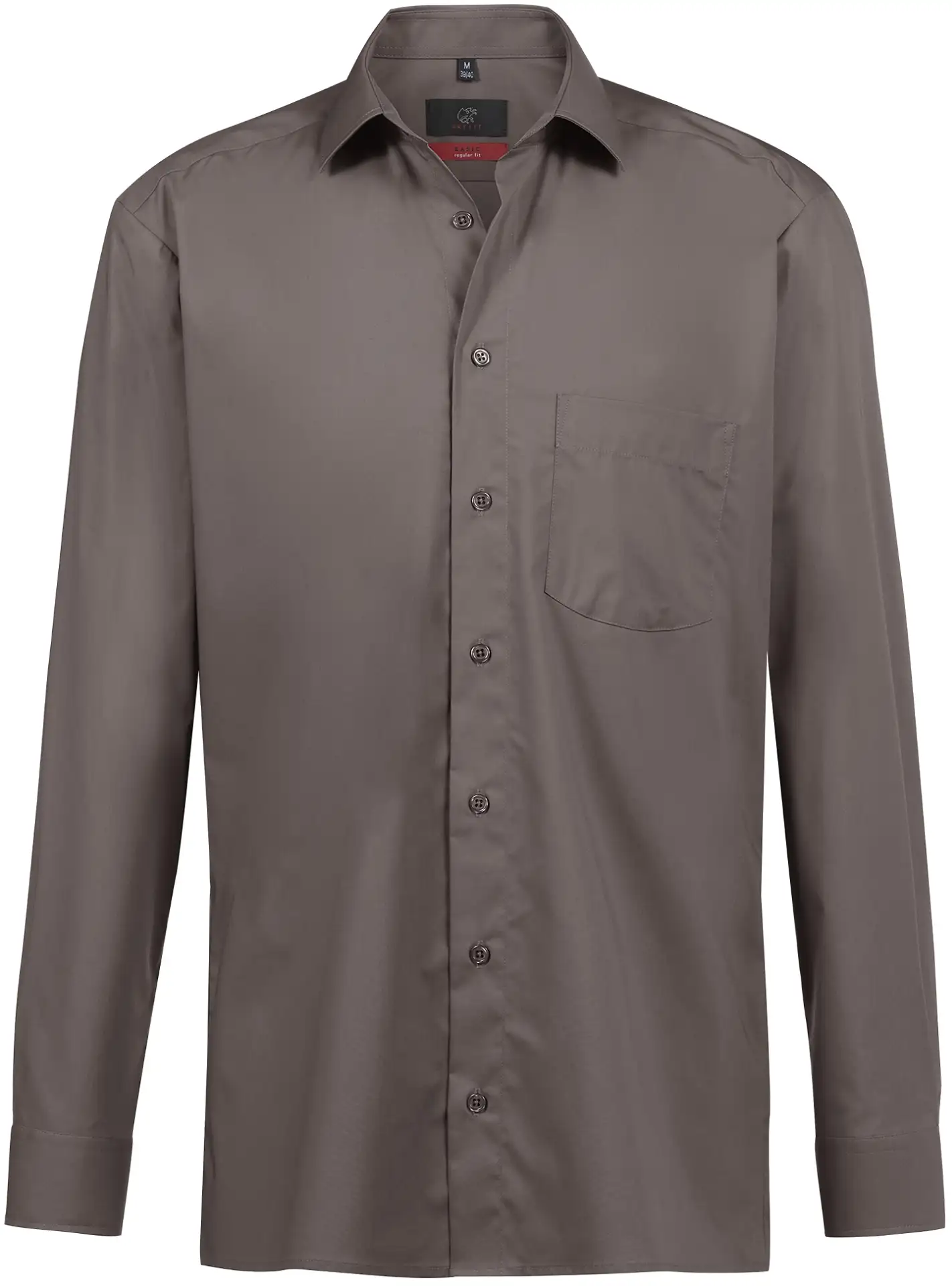 greiff-6665-herren-hemd-11-rf-basic_1120_taupe-front-2 GREIFF Herren Hemd BASIC Regular Fit