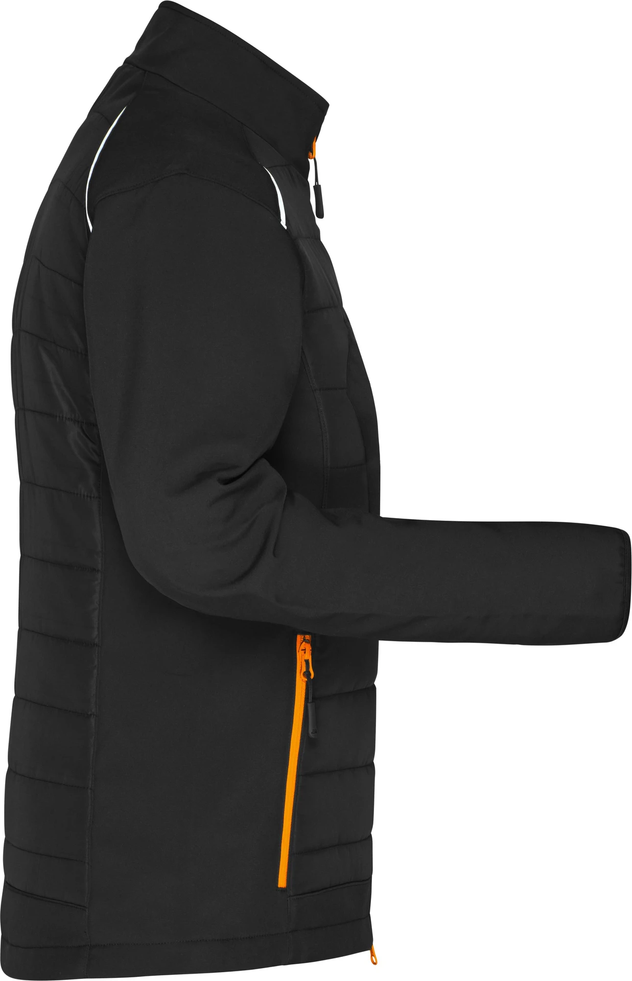 jn1819-ladies-hybrid-jacket-black-neonorange-right-6 James & Nicholson Ladies Hybrid Jacket 1819