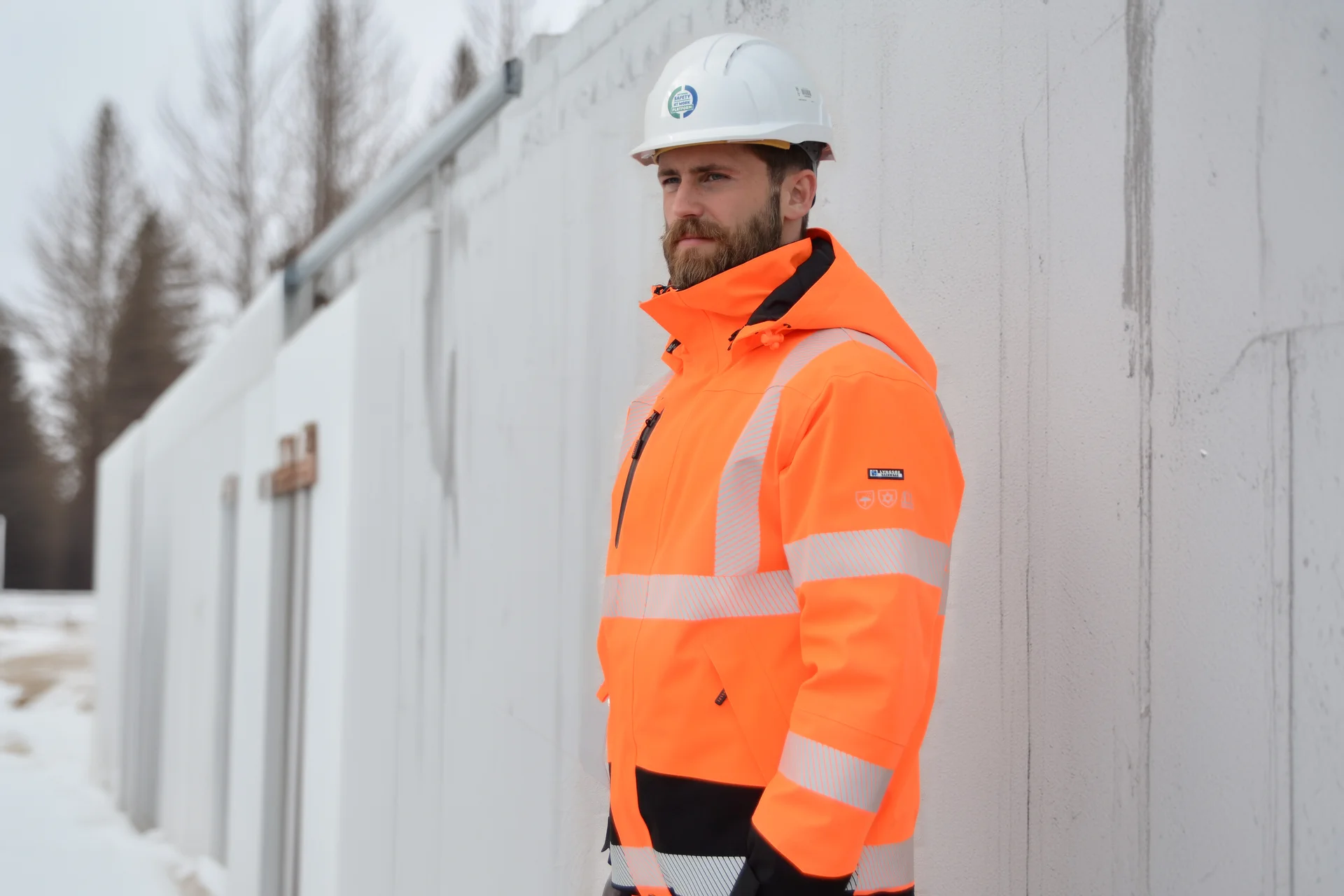 Lyngsøe 4WS-9097 Atmungsaktive Hi-Vis Stretch Winterjacke