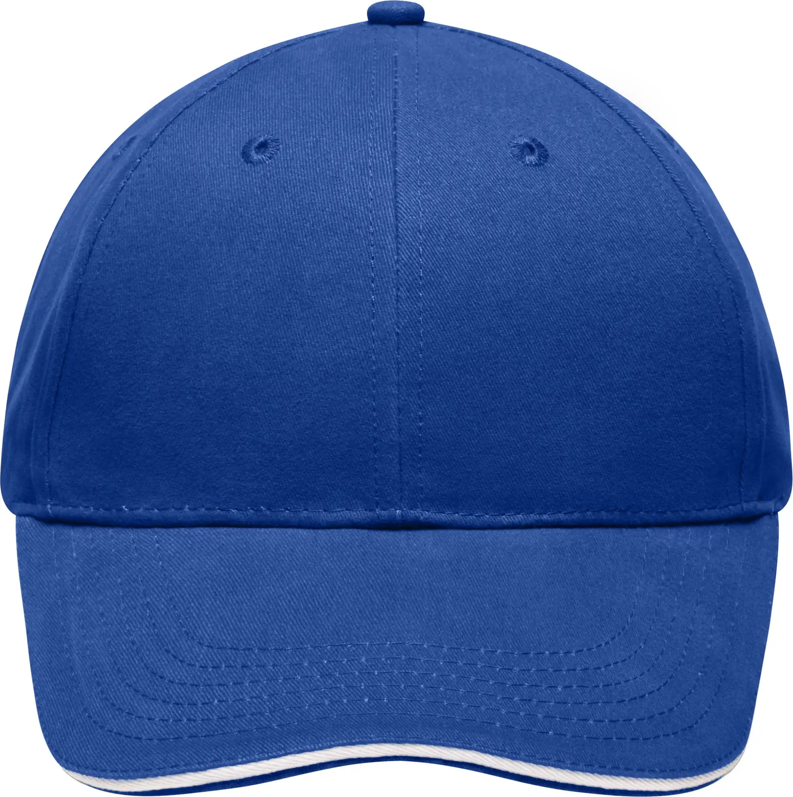 daiber-mb6541-light-brushed-sandwich-cap-royal-white-front-3 daiber Light Brushed Sandwich Cap