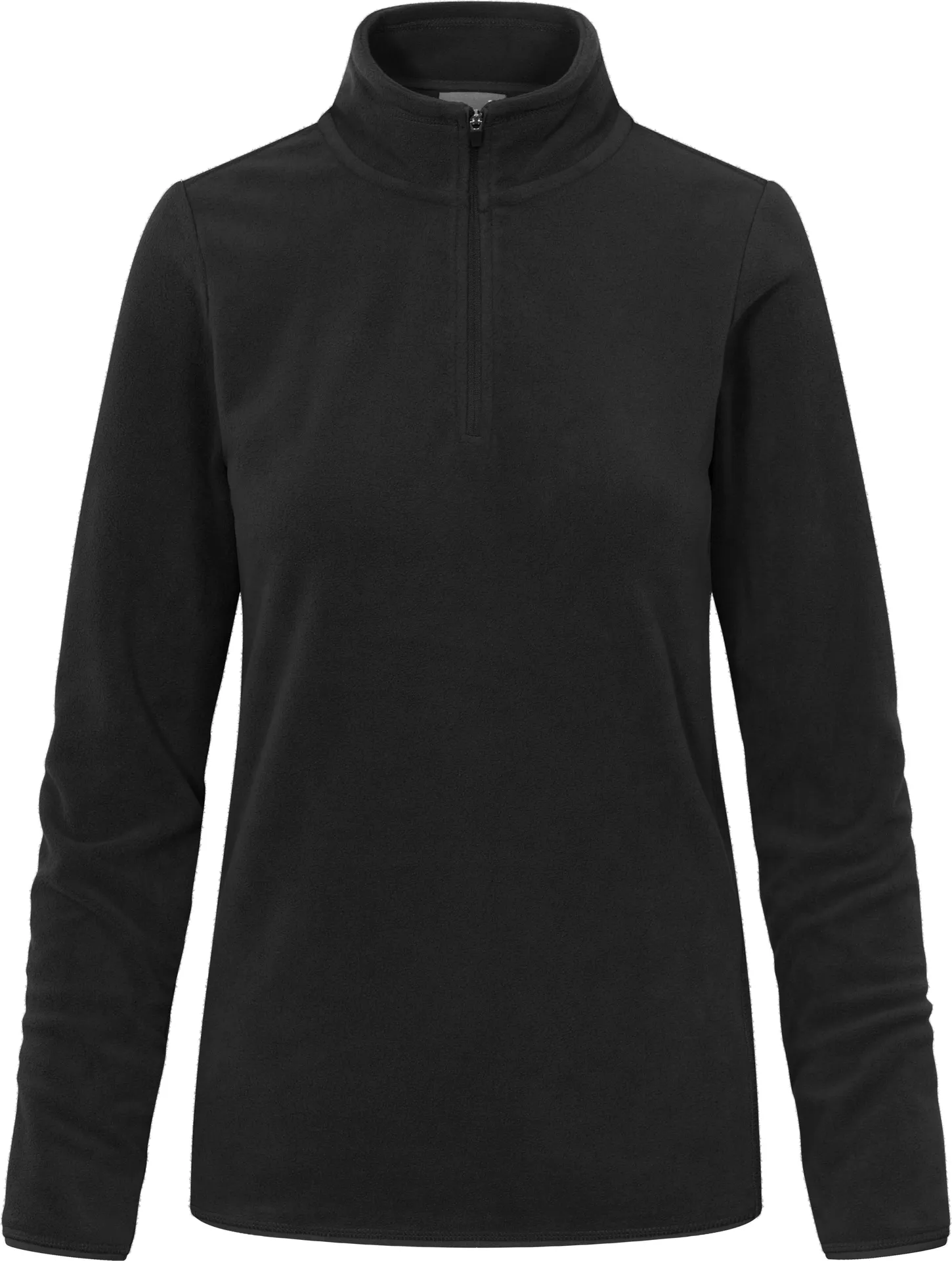 promodoro-7925-womens-recycled-fleece-troyer-black-front-3 Promodoro Women´s Recycled Fleece Troyer