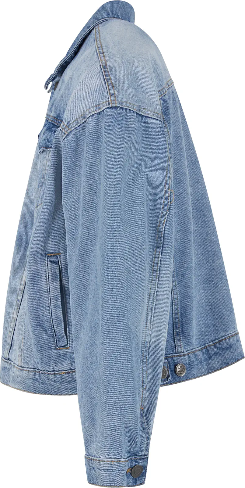 Build Your Brand Heavy Ounce Boxy Denim Jacket