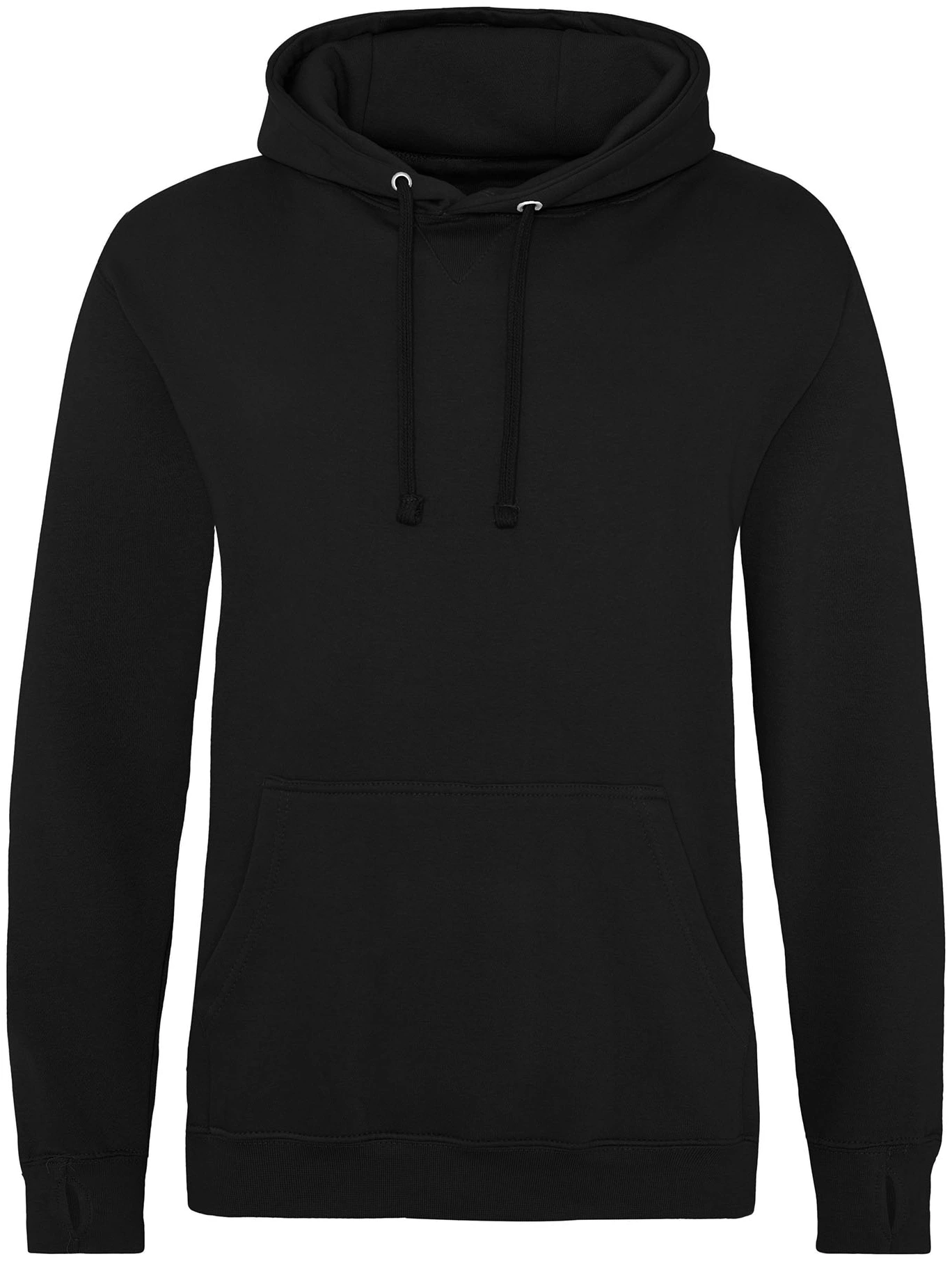 justhoods-jh020-street-hoodie-jetblack-front-1 Just Hoods Street Hoodie