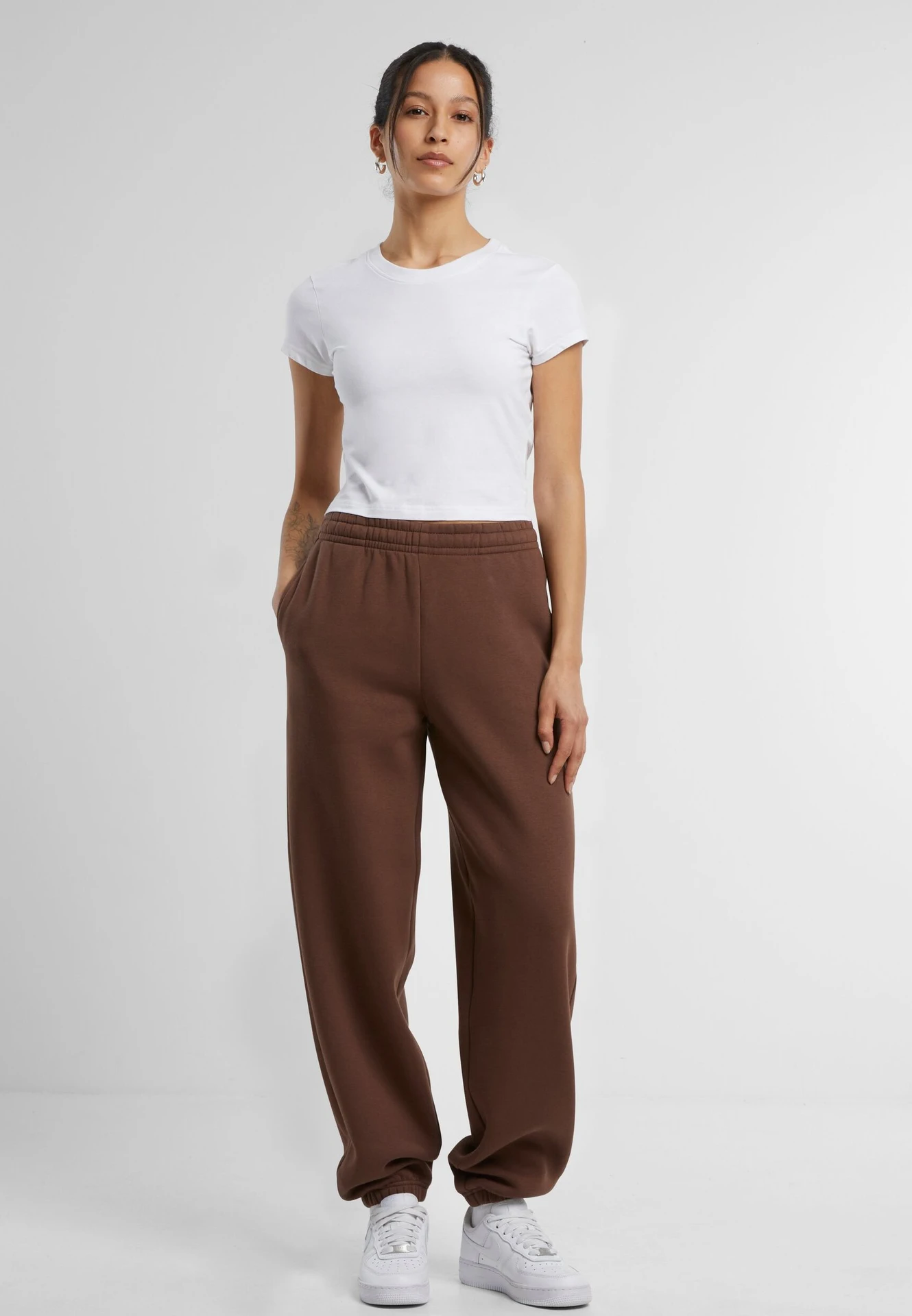 Build Your Brand Ladies Fluffy Sweatpants