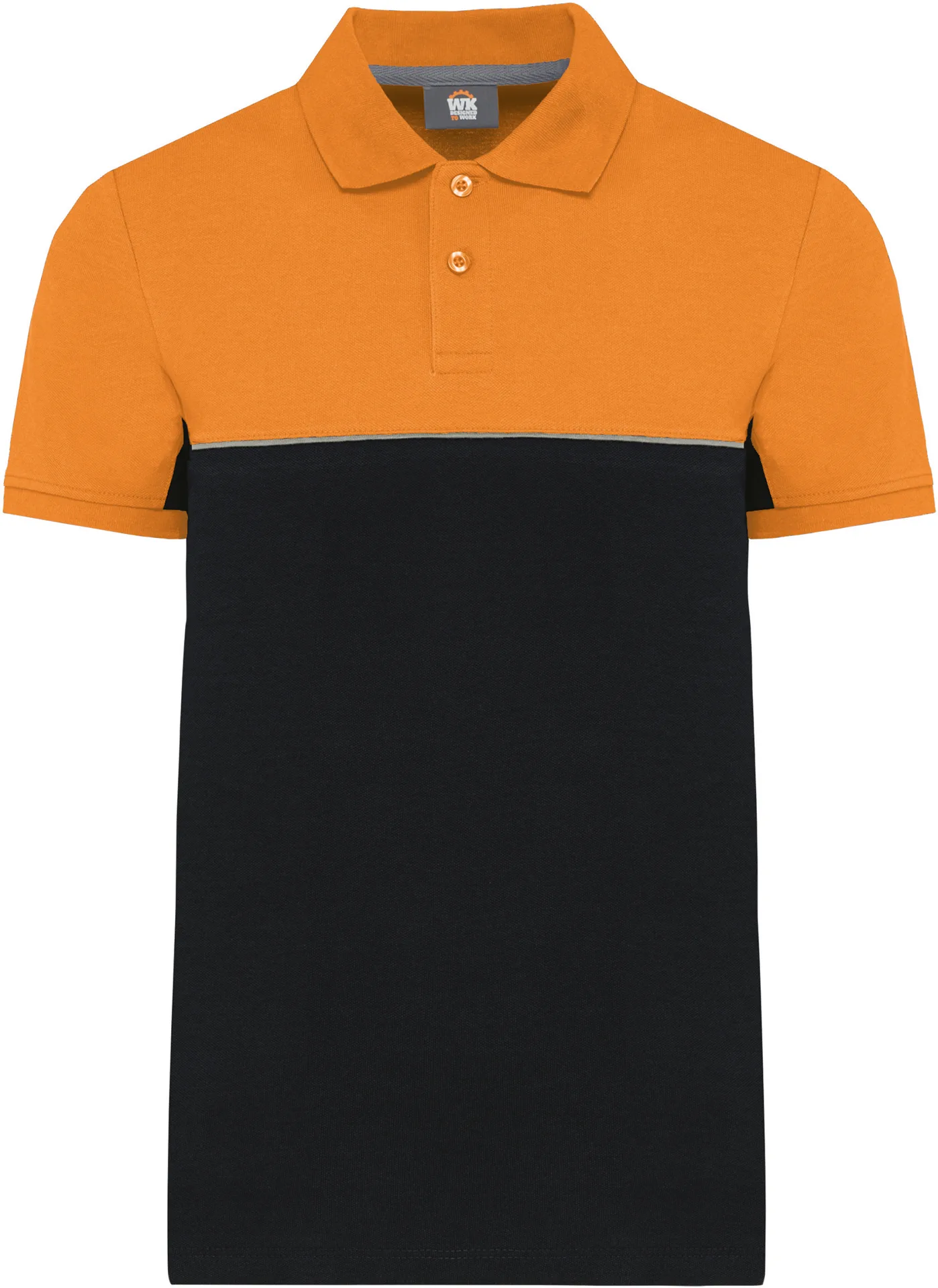 black/orange