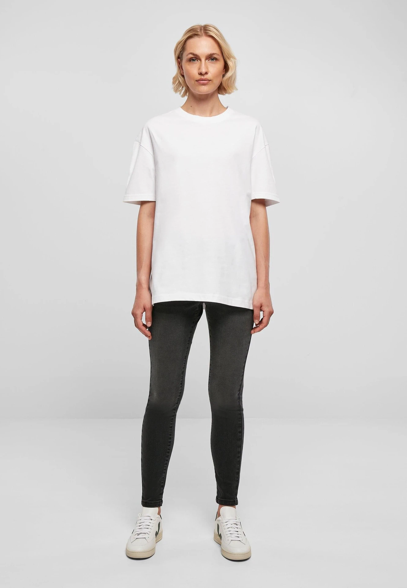 Build Your Brand Ladies Oversized Boyfriend Tee
