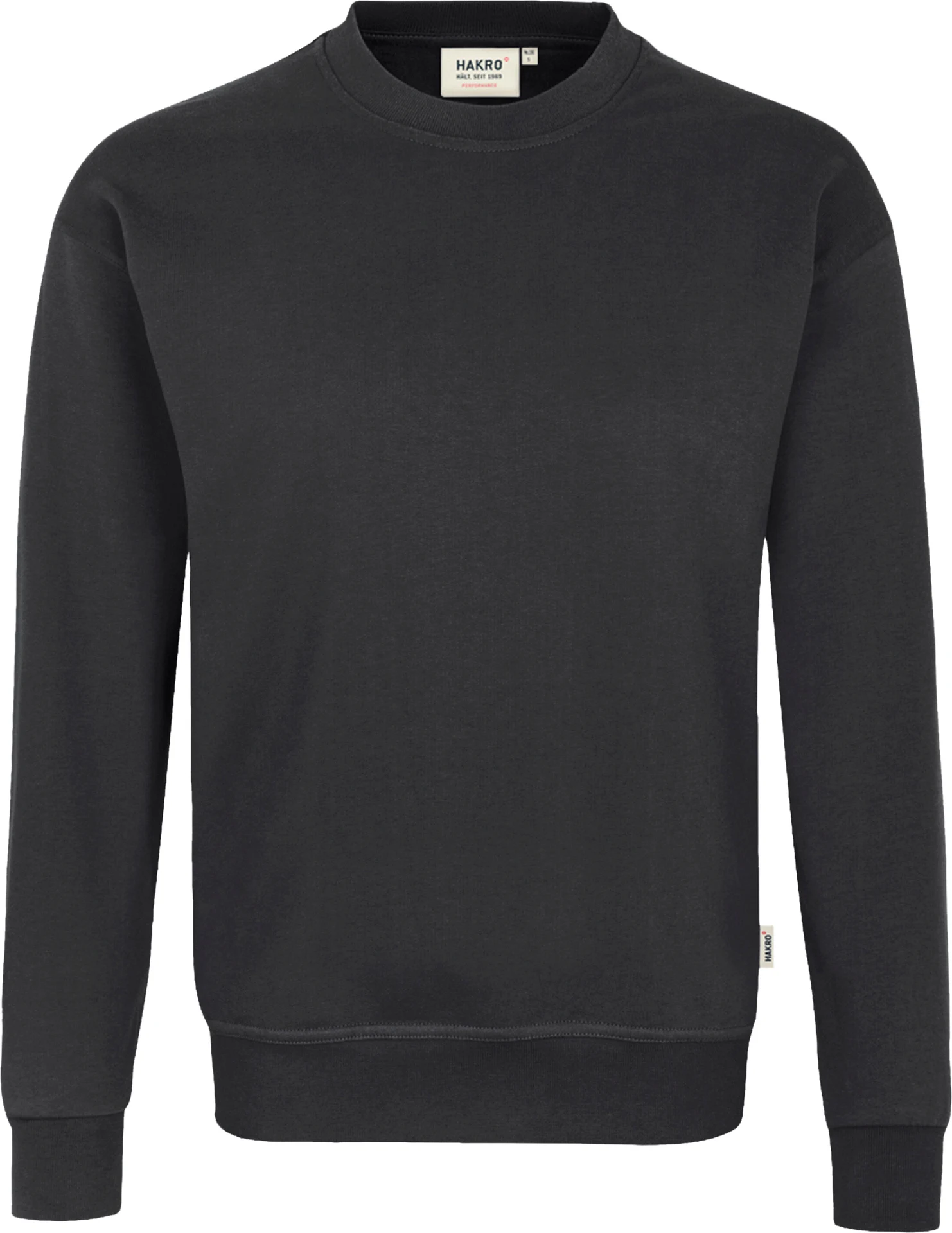 hakro-475-sweatshirt-mikralinar-karbongrau-front-1 HAKRO Sweatshirt 475 Mikralinar®