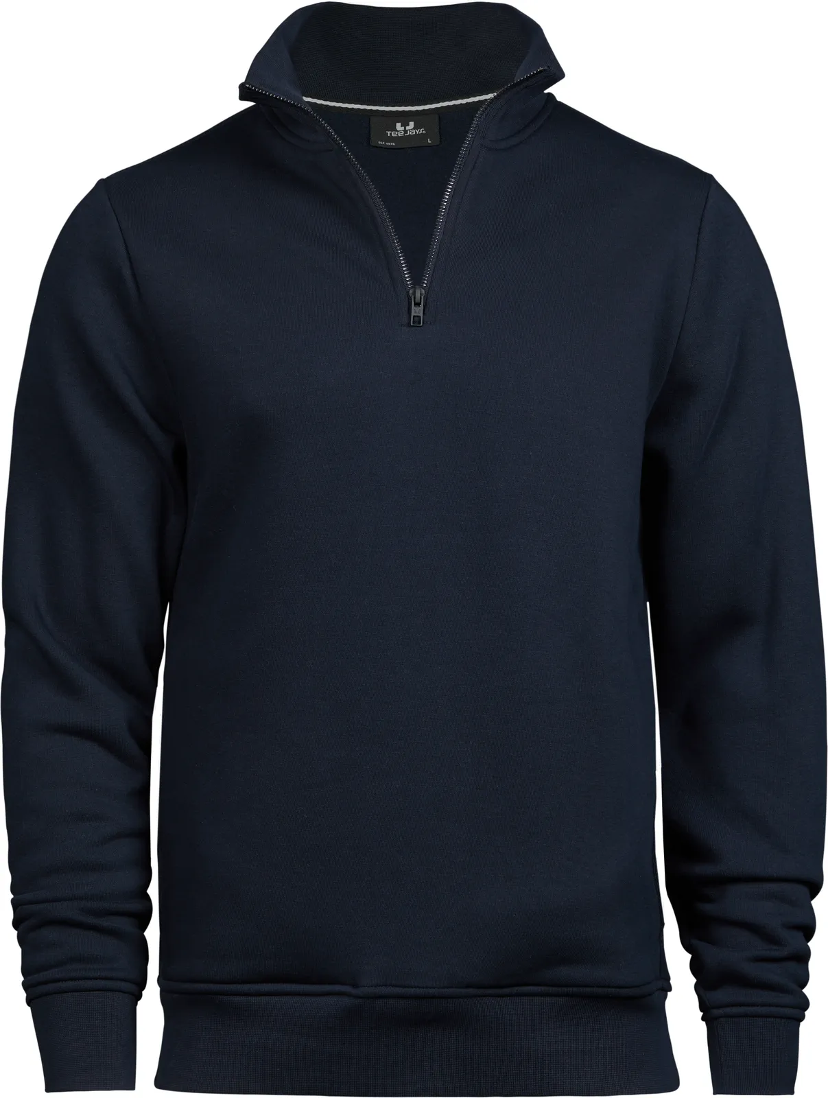 tee-jays-5438-half-zip-sweatshirt-navy-front-1 Tee Jays Half Zip Sweatshirt