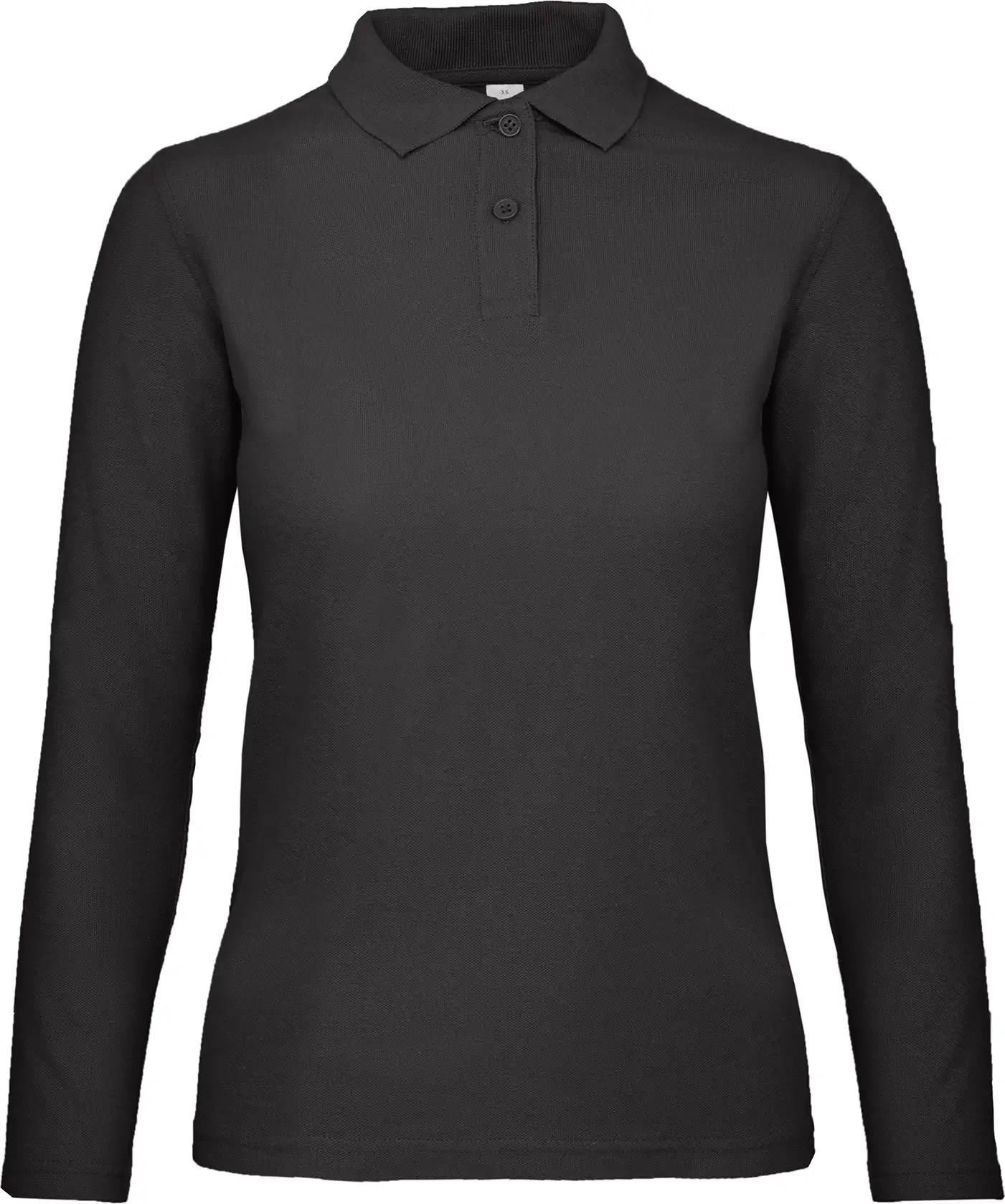 BC-PWI13-ID001-LSL-women-black-0 B&C Long Sleeve Polo ID.001 Women