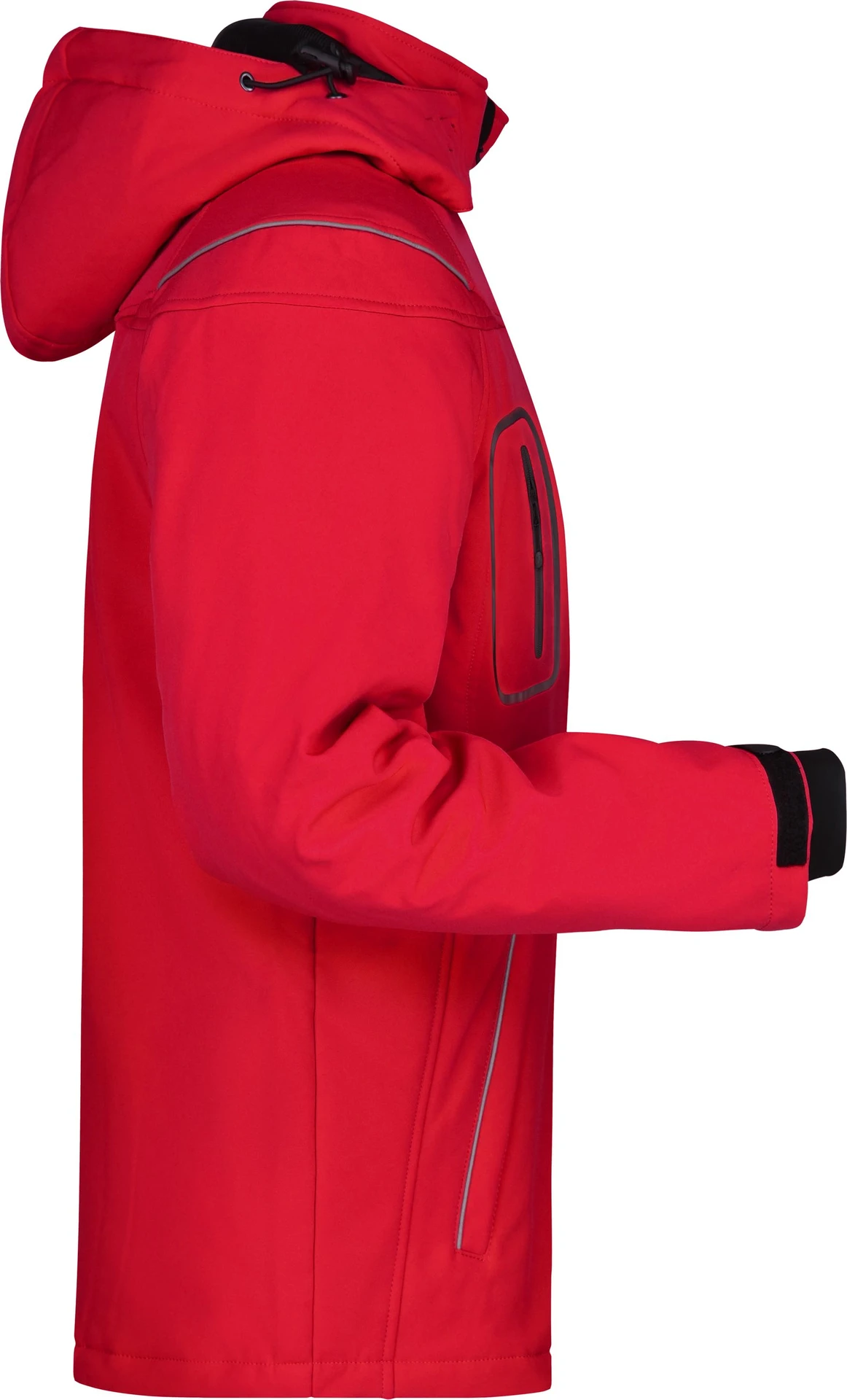 jn1000-mens-winter-softshell-jacket-red-right-6 James & Nicholson Men's Winter Softshell Jacket