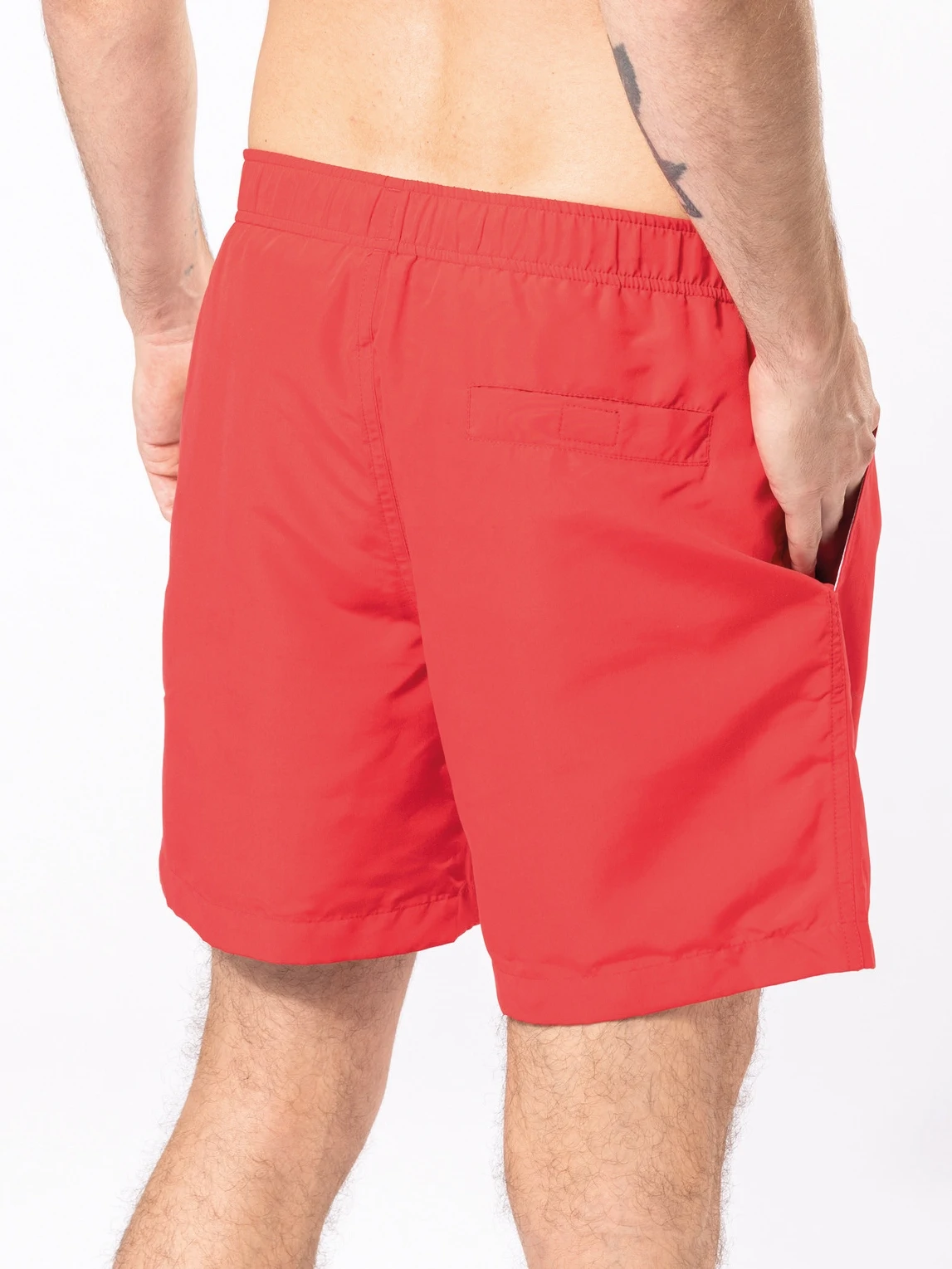 kariban-K760-herren-badehose-red-model-1 Kariban Herren Badehose