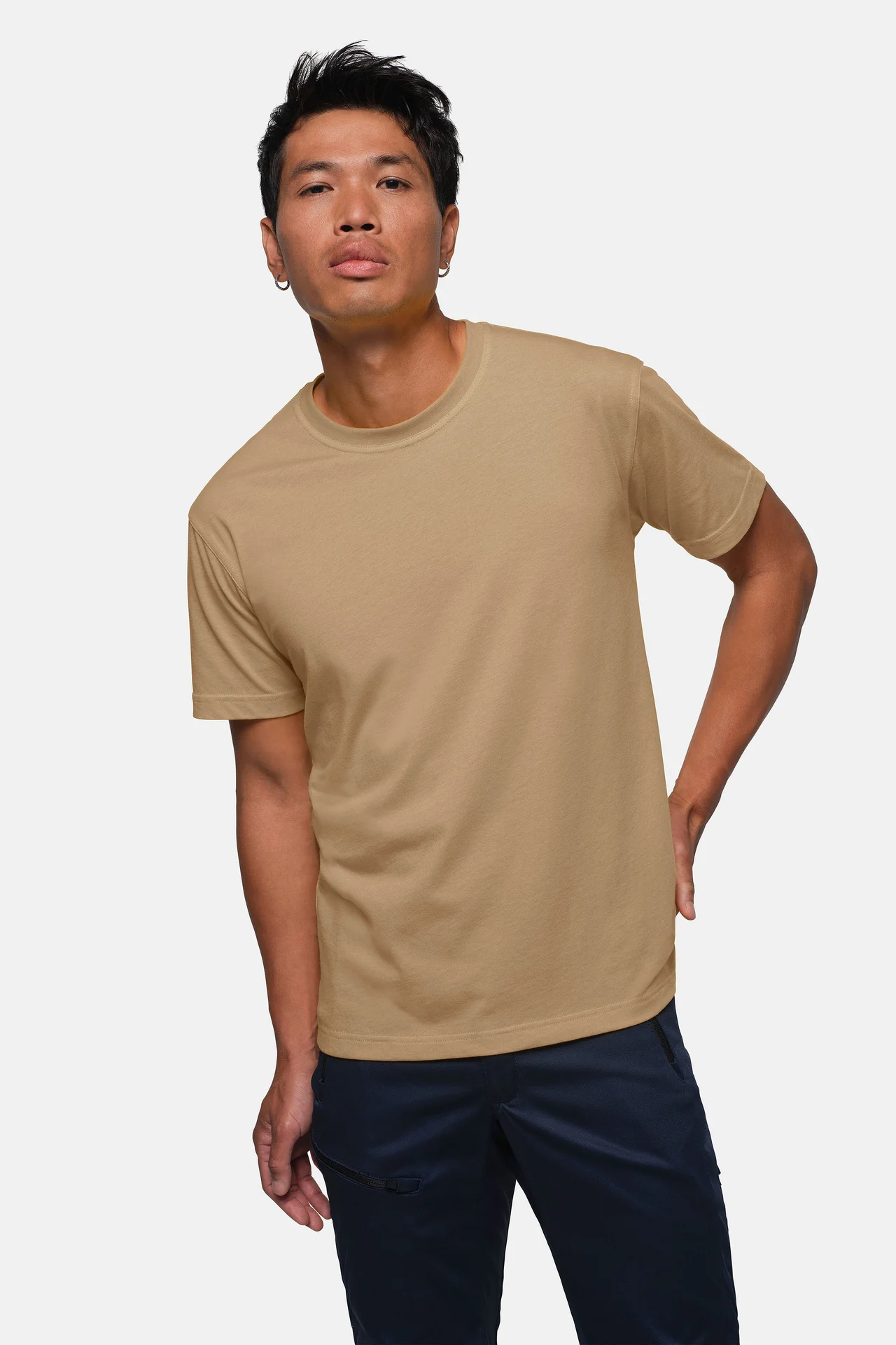 hakro-281-t-shirt-mikralinar-khaki-model-0 HAKRO T-Shirt 281 Mikralinar®