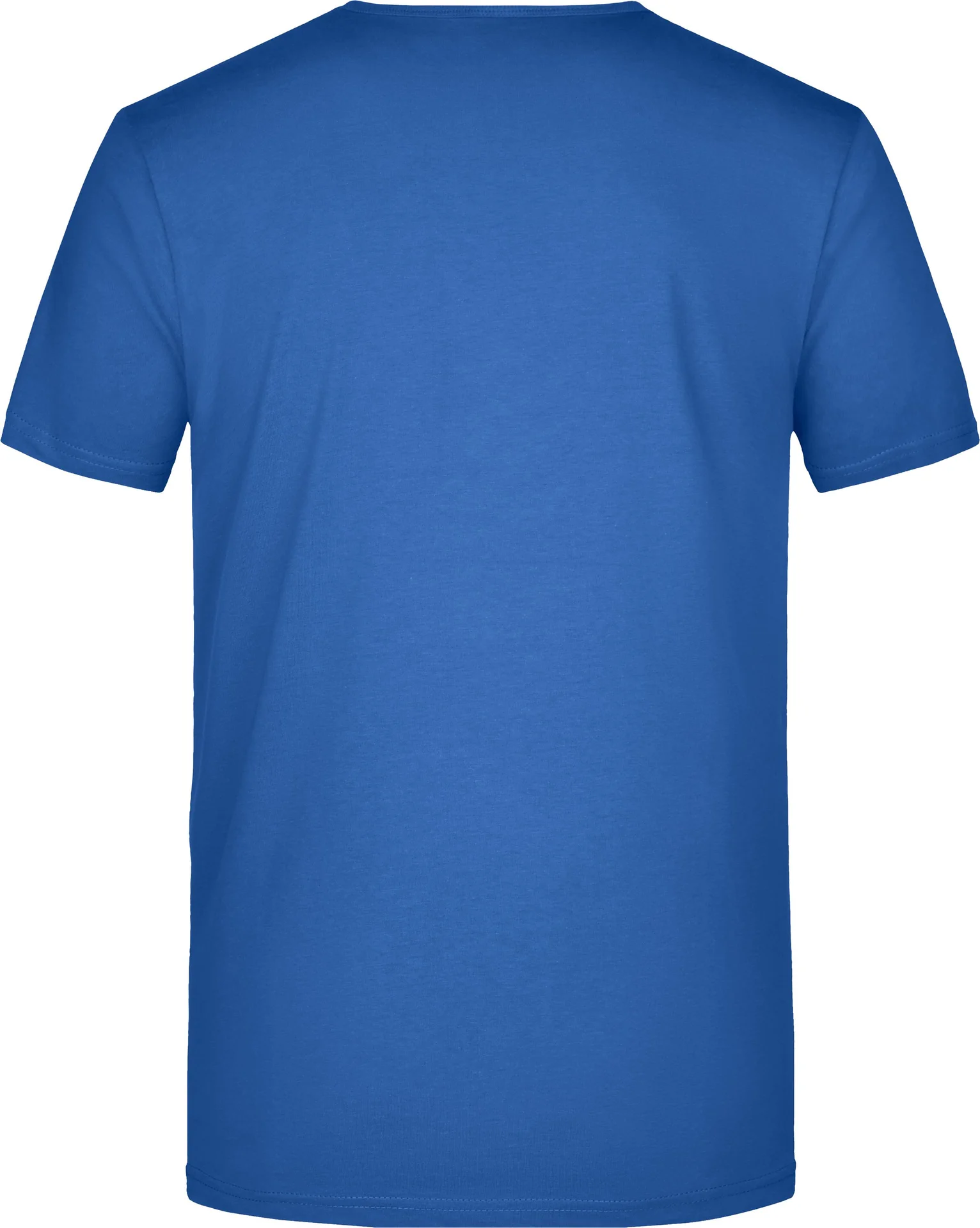 jn912-mens-slim-fit-v-t-shirt-royal-back-5 James & Nicholson Men's Slim Fit V-T