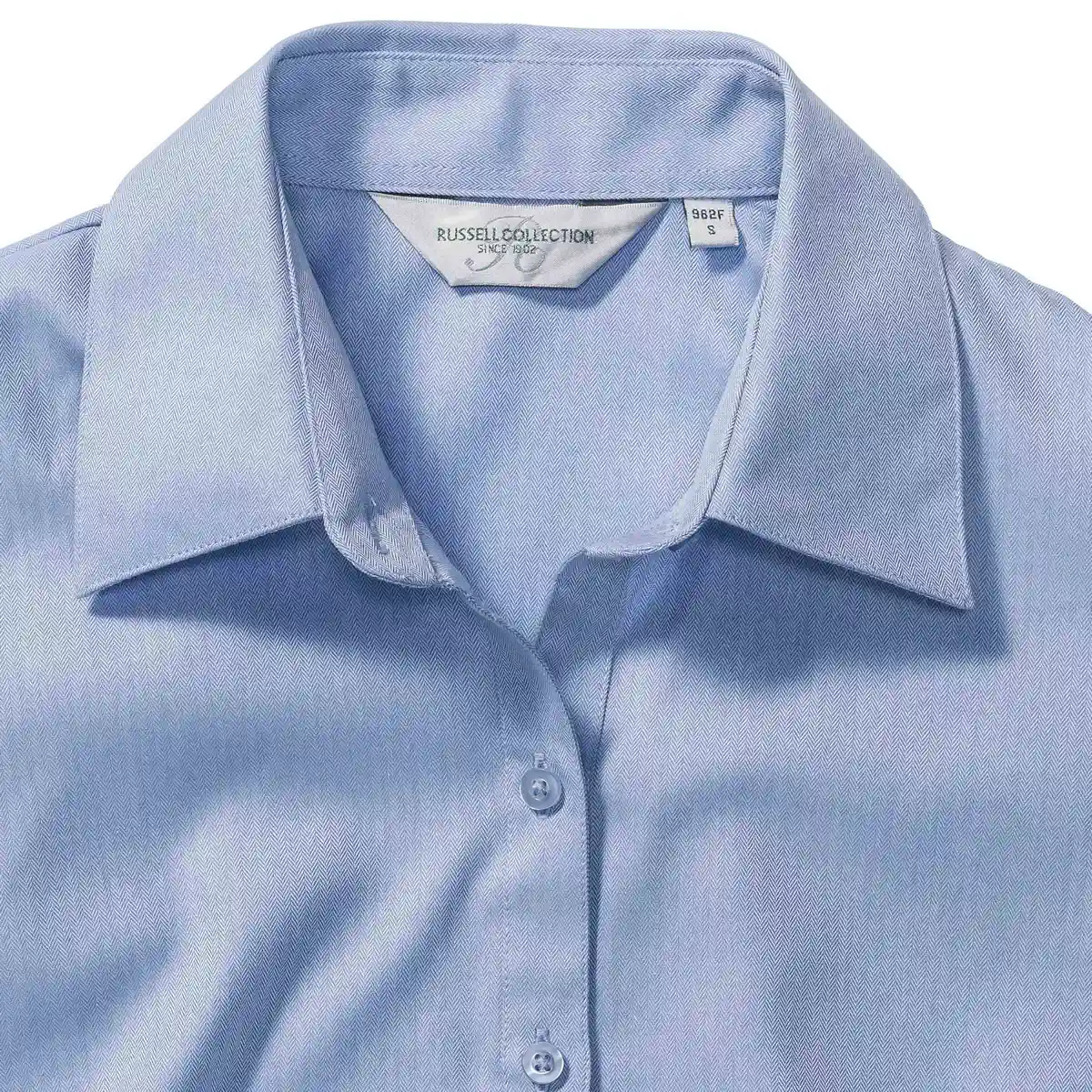 Russell Ladies Long Sleeve Herringbone Shirt