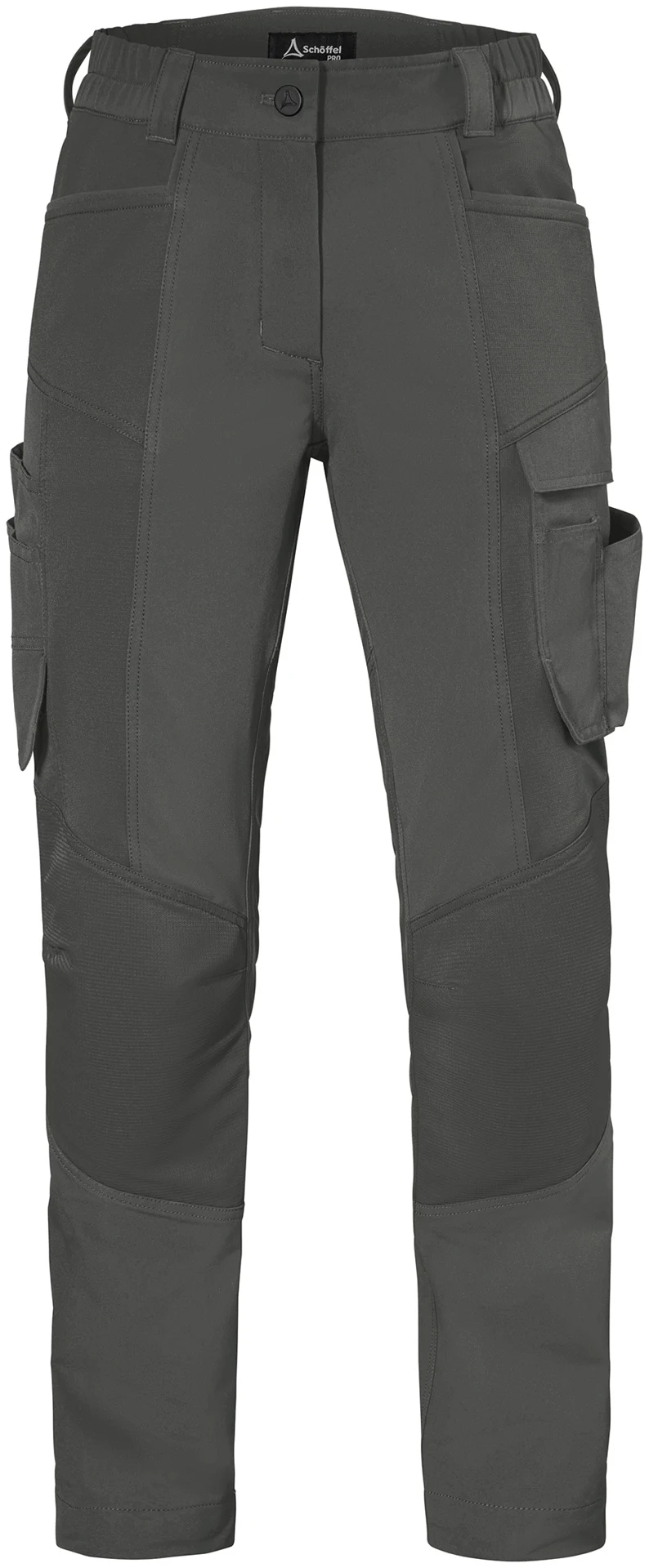schoeffel-pro-7503-bulldozer-hose-damen-dunkelgrau-front-1 Schöffel PRO 7503 Damen BULLDOZER Full-Stretch-Arbeitshose