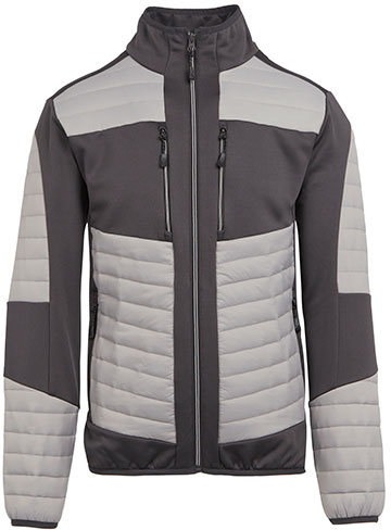 regatta-tra563-e-volve-unisex-thermal-hybrid-jacket-mineral-grey-ash-front-2 Regatta E-volve Unisex Thermal Hybrid Jacket