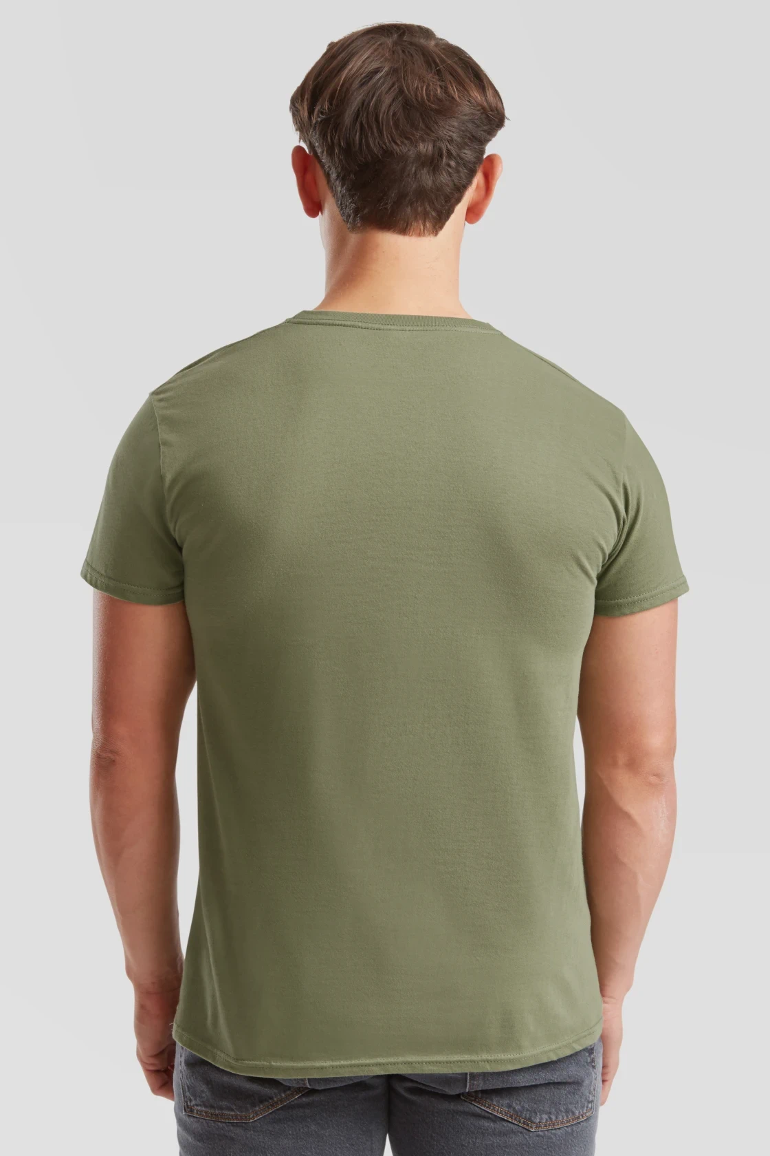 fruit-of-the-loom-61-430-0-iconic-150-t-shirt-classicolive-model-2 F.O.L. Iconic T