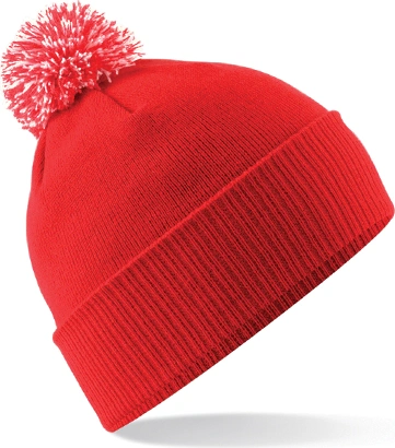 beechfield-b450b-junior-snowstar-beanie-brightred-offwhite-front-1 Beechfield Junior Snowstar® Beanie